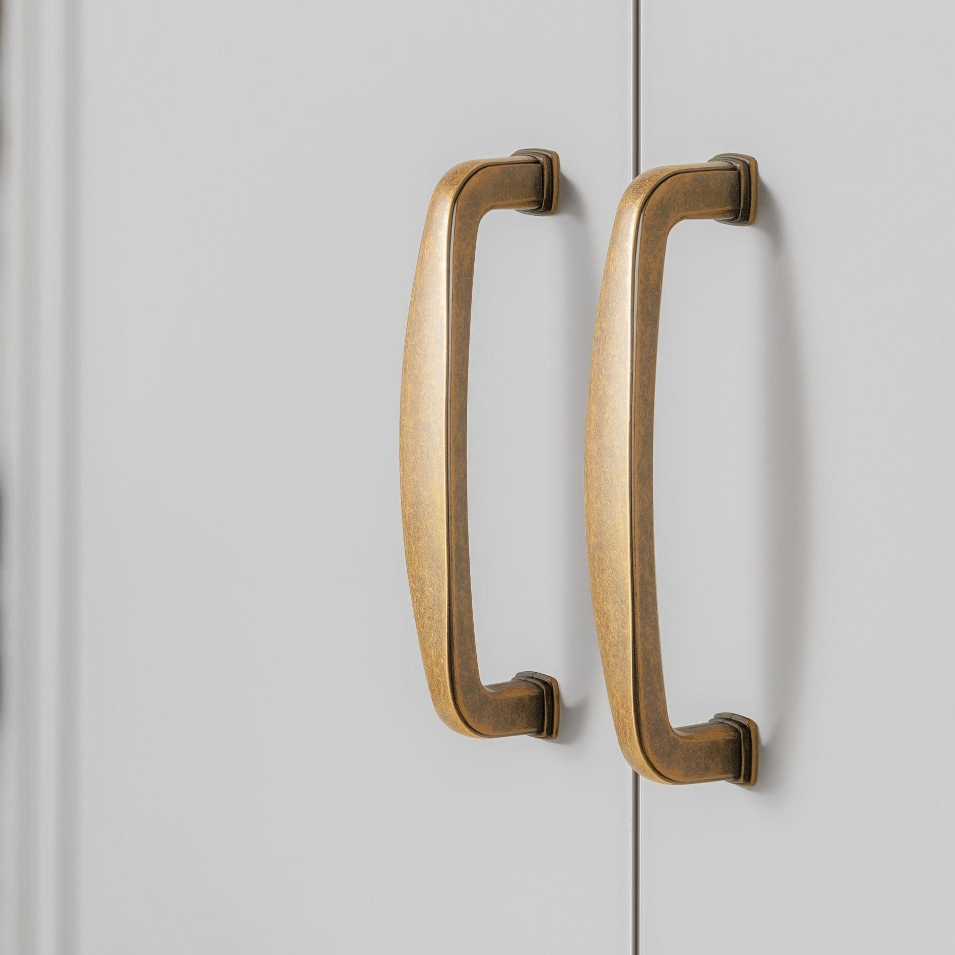 Goo-Ki Retro Vintage Antique Brass Cabinet Pulls Dresser Knob 6 Pack