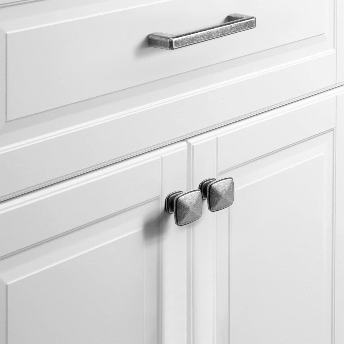 Goo-Ki Retro Vintage Cabinet Handles Antique Brass Bar Pulls 6 Pack