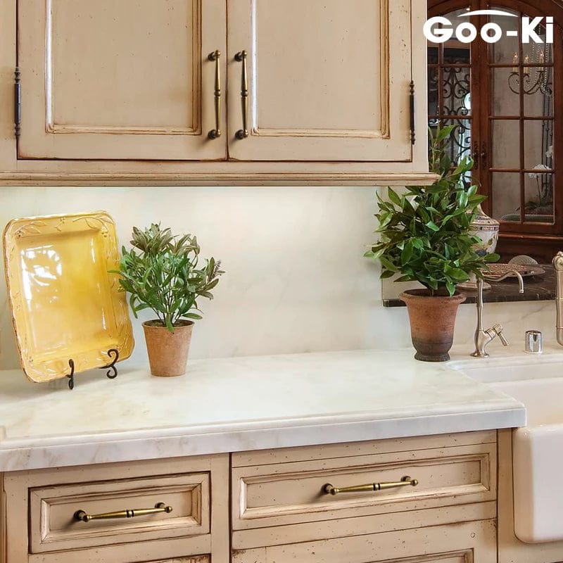 Goo-Ki Solid Ancient Vintage Retro Bar Pull for Cupboard Dresser Bathroom 6 pack