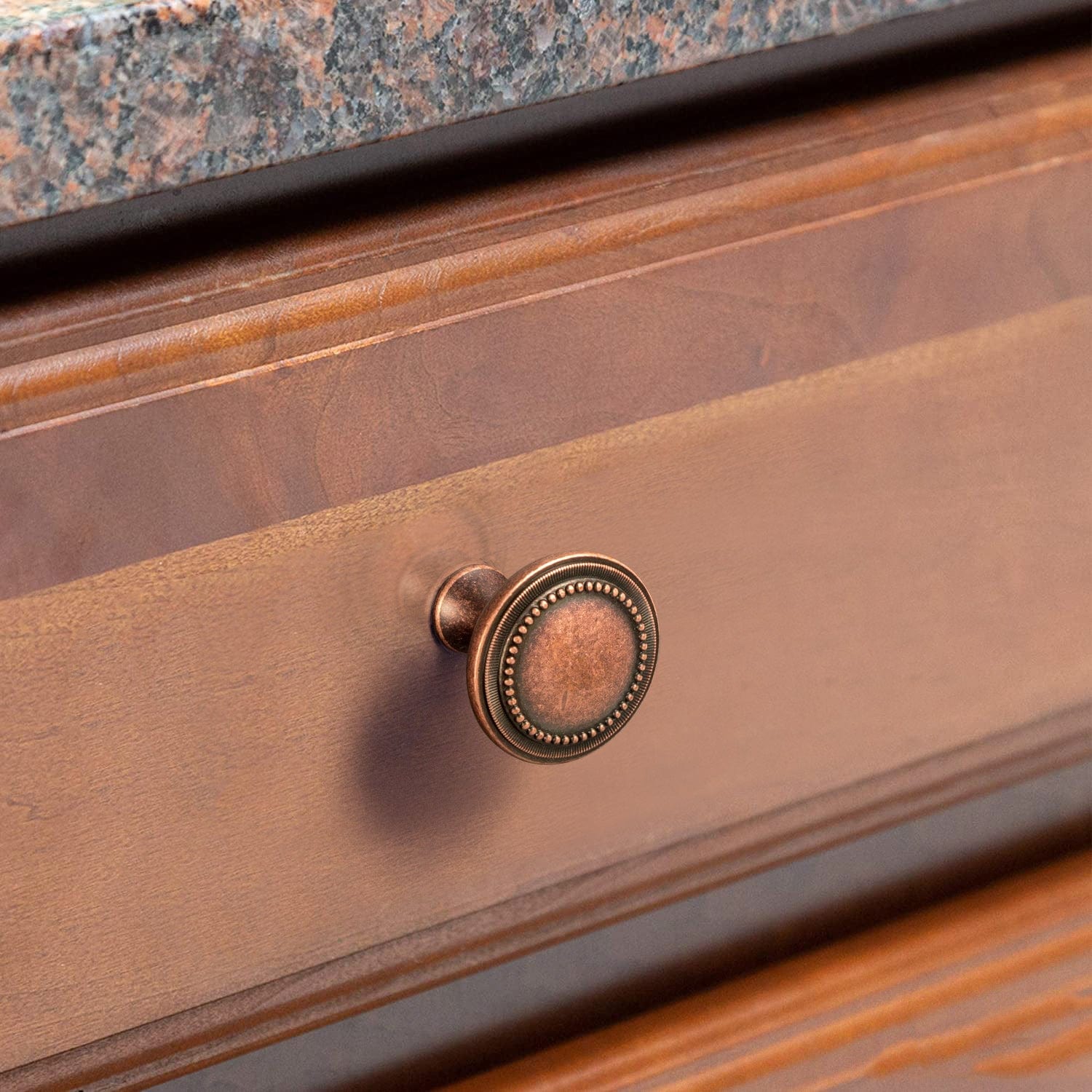 Goo-Ki Solid Ancient Vintage Retro Bar Pull for Cupboard Dresser Bathroom 6 pack