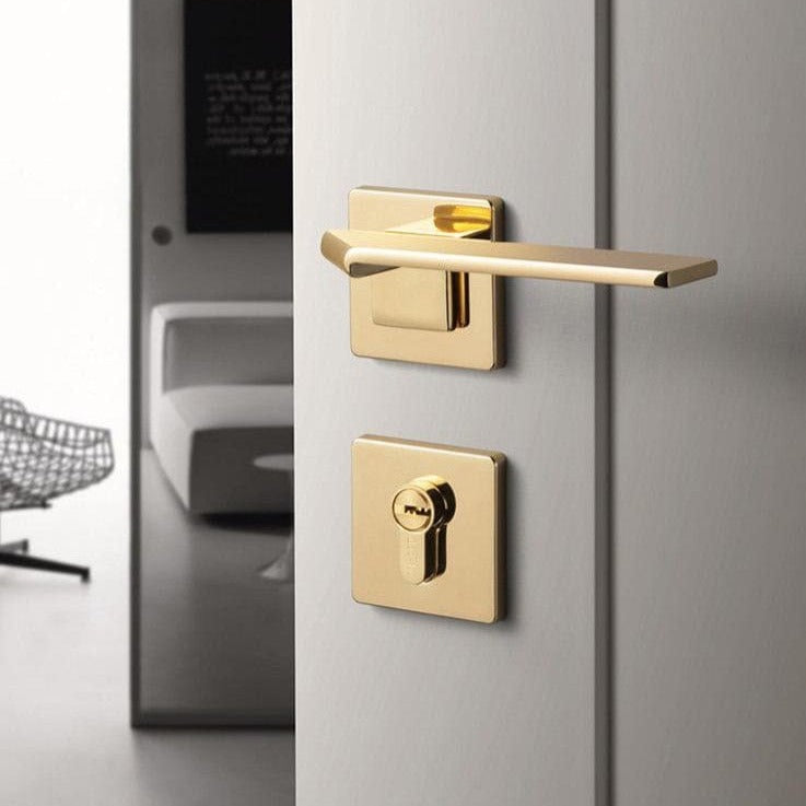 Goo-Ki Square Space Folding Door Lock Minimalist Interior Door Security Mute Door Lock