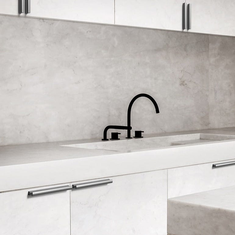 Goo-Ki Streamline Solid Drawer Handles Matte Kitchen Cabinet Bar Pulls 12 Pack