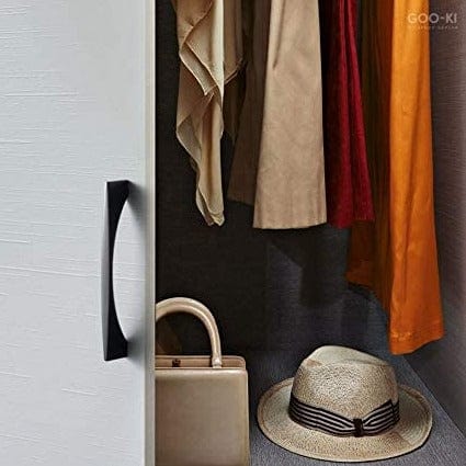 Goo-Ki Stylish Modern Cabinet Pull Wardrobe Knobs for Bedroom 6 Pack