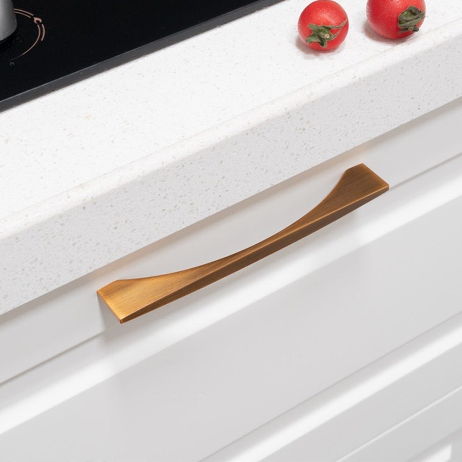 Goo-Ki Stylish Modern Cabinet Pull Wardrobe Knobs for Bedroom 6 Pack