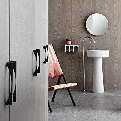 Goo-Ki Stylish Modern Cabinet Pull Wardrobe Knobs for Bedroom 6 Pack
