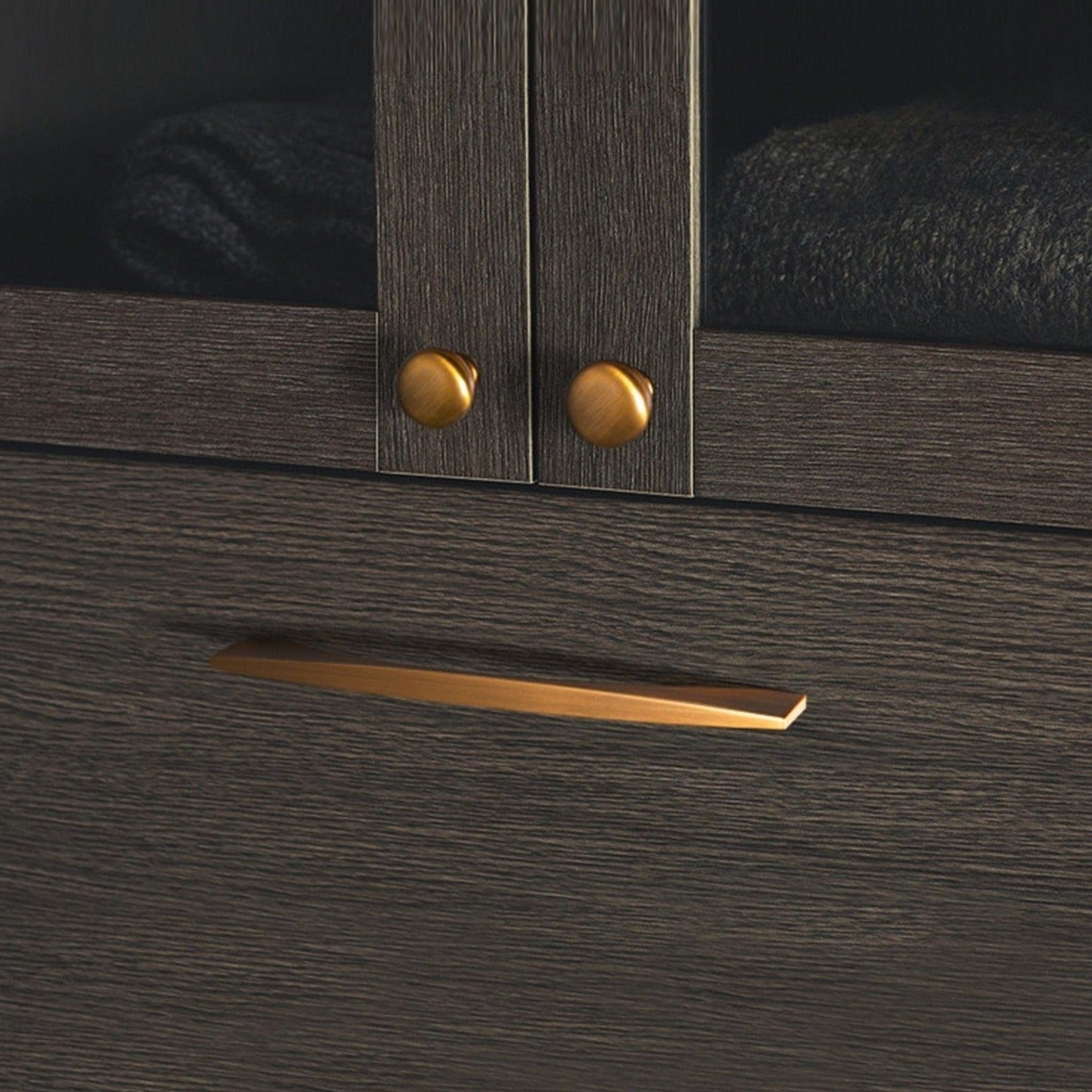 Goo-Ki Stylish Modern Cabinet Pull Wardrobe Knobs for Bedroom 6 Pack