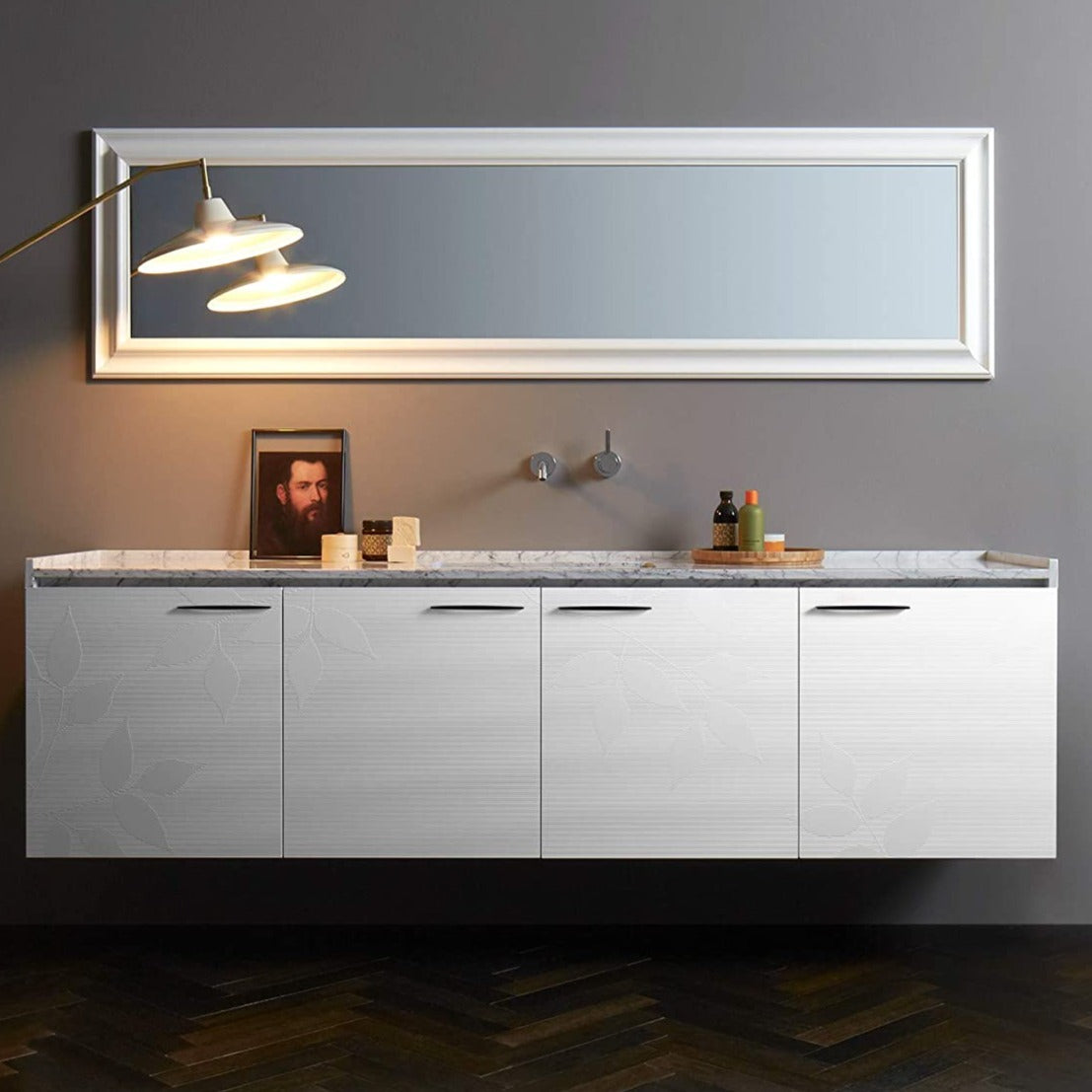 Goo-Ki Stylish Modern Cabinet Pull Wardrobe Knobs for Bedroom 6 Pack