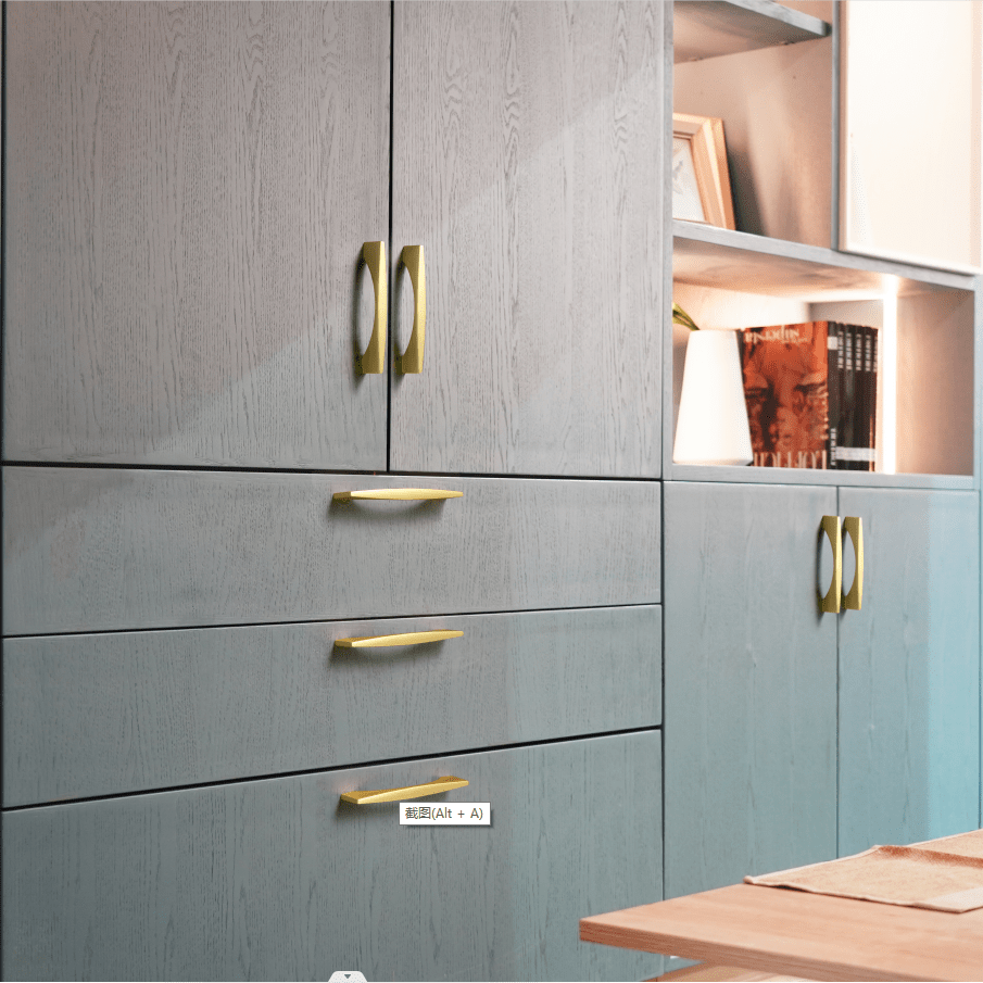 Goo-Ki Stylish Modern Cabinet Pull Wardrobe Knobs for Bedroom 6 Pack