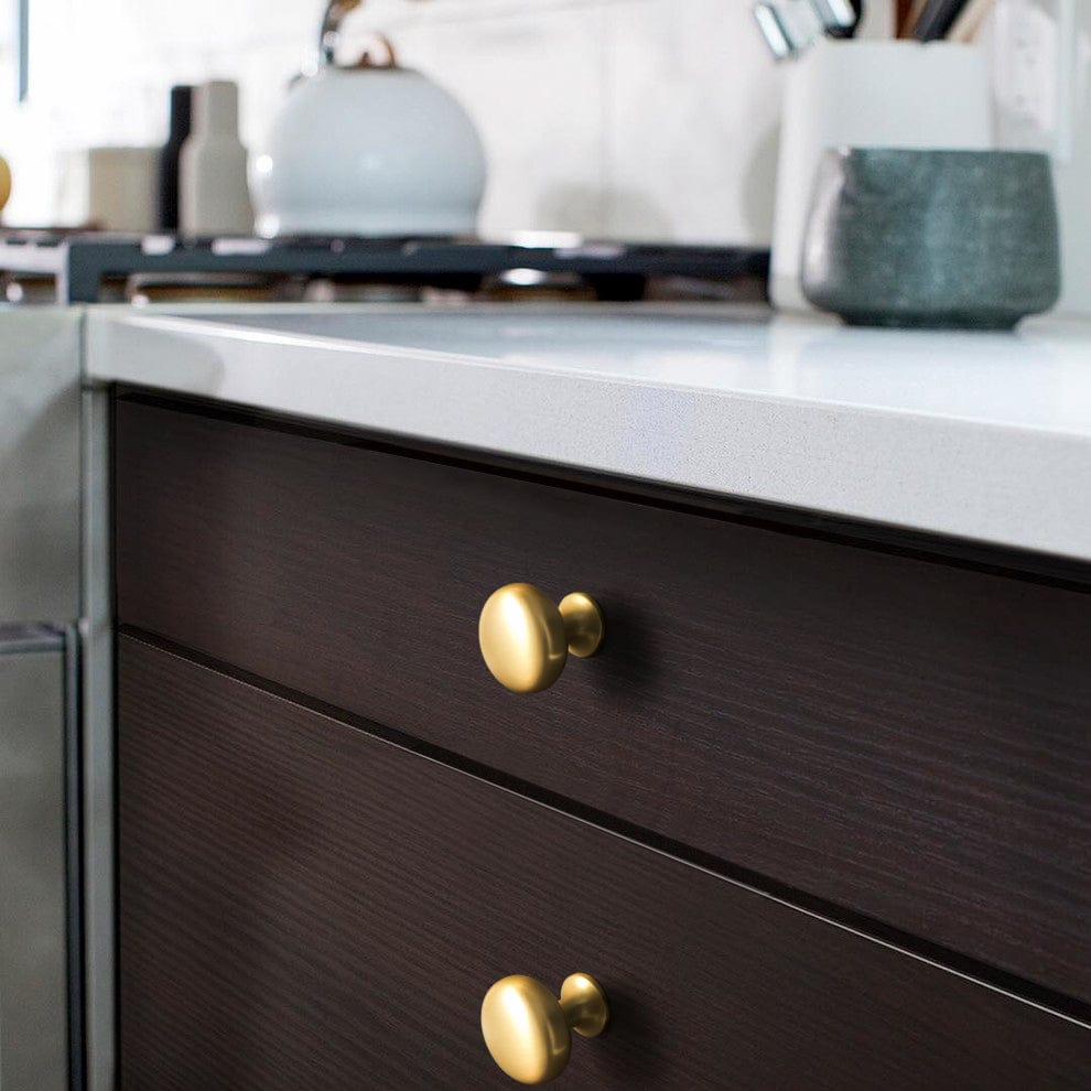 Goo-Ki Stylish Modern Cabinet Pull Wardrobe Knobs for Bedroom 6 Pack