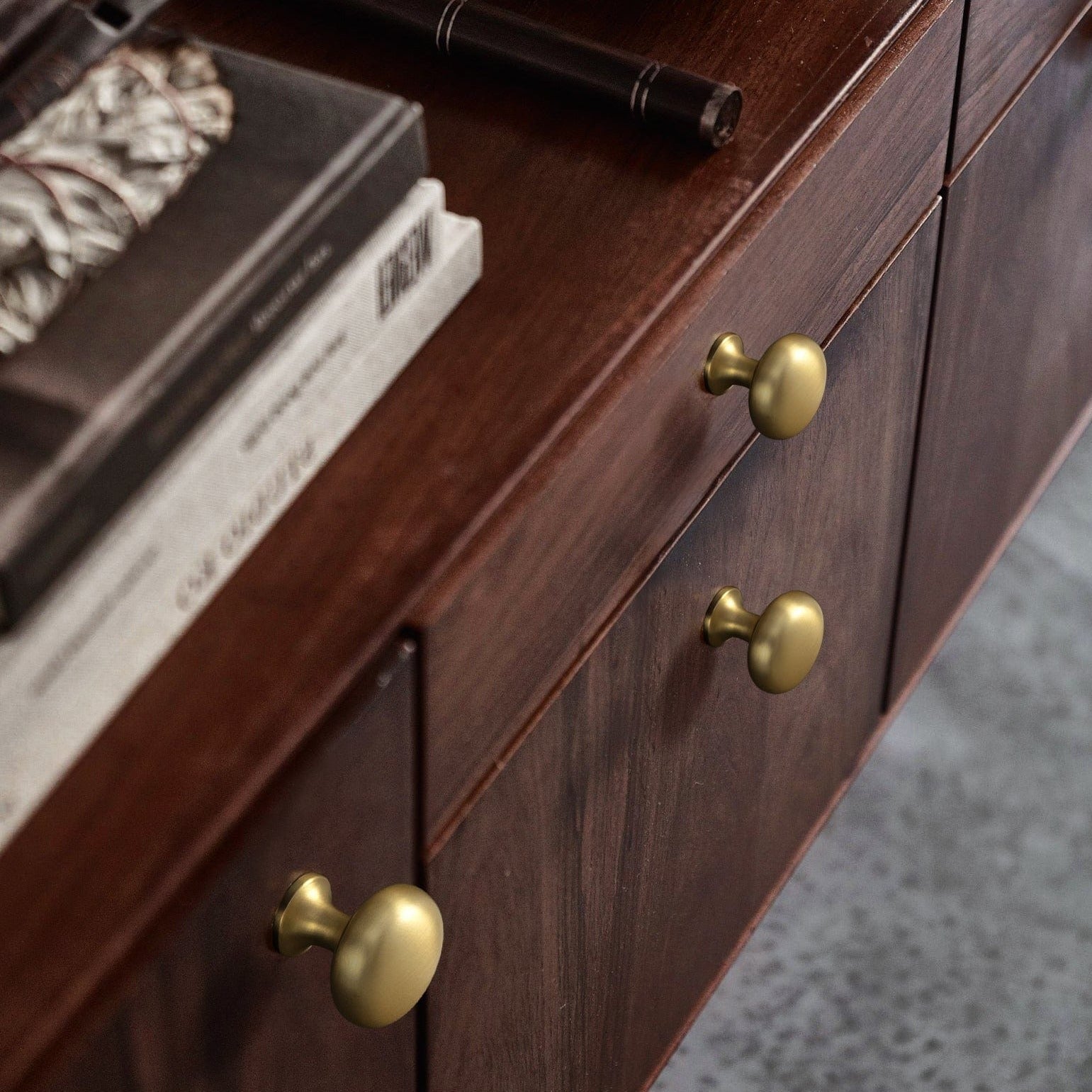 Goo-Ki Stylish Modern Cabinet Pull Wardrobe Knobs for Bedroom 6 Pack