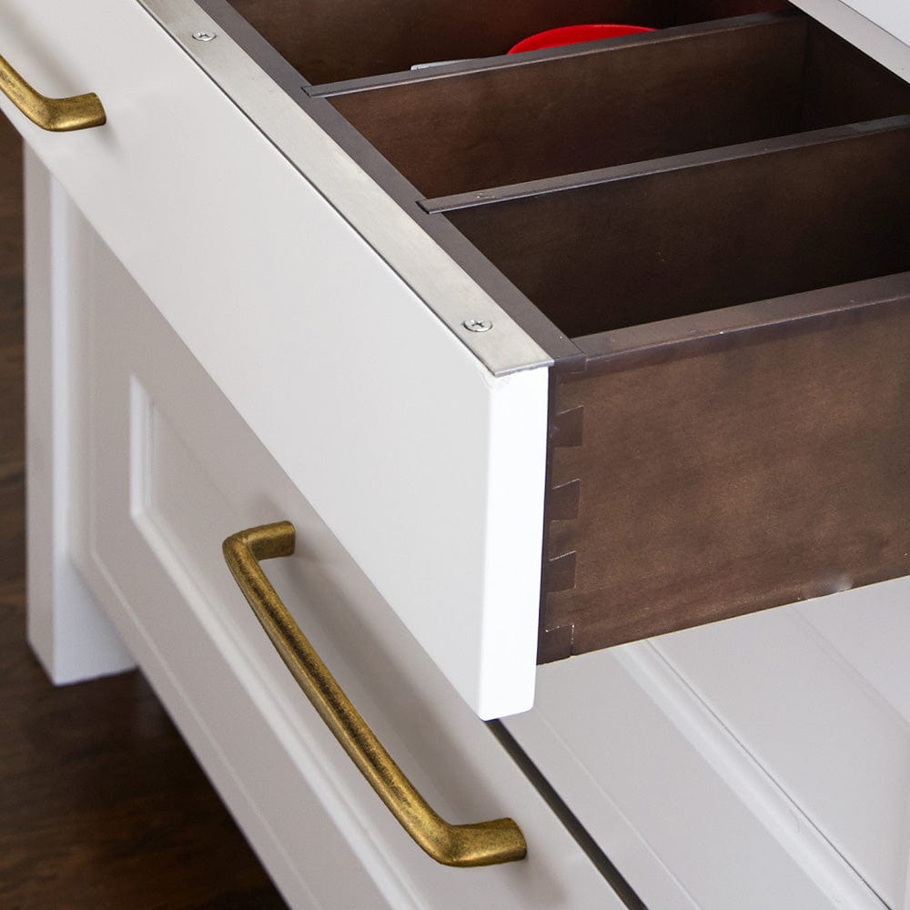 Goo-Ki Vintage Brass Cabinet Bar Pulls Classic Hardware for Antique Cabinets 6 Pack