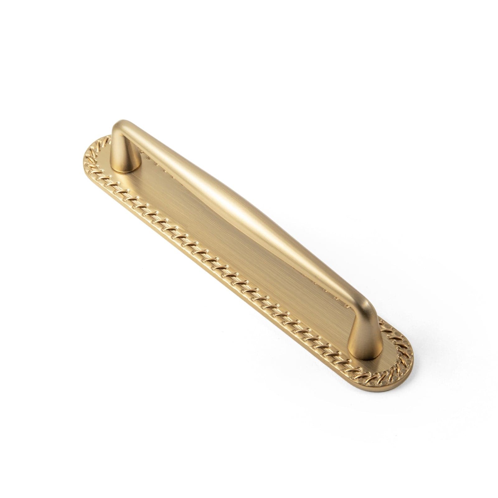 2 Pack Vintage Zinc Alloy Cabinet Pulls with Back Plate - Furniture Handles for Kitchen Cupboards