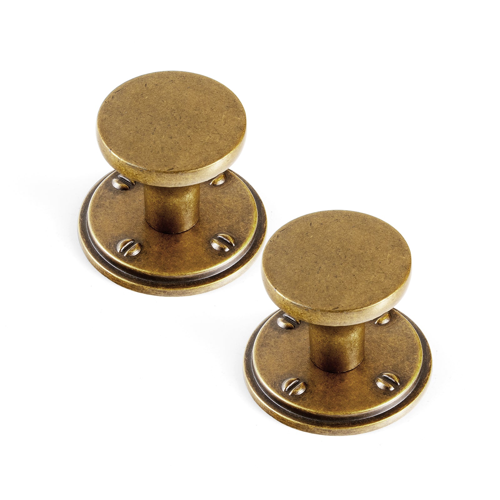 6 Pack Retro Zinc Alloy Cabinet Knob, Classic Round Furniture Drawer Knob for Farmhouse Cabinet Upgrade