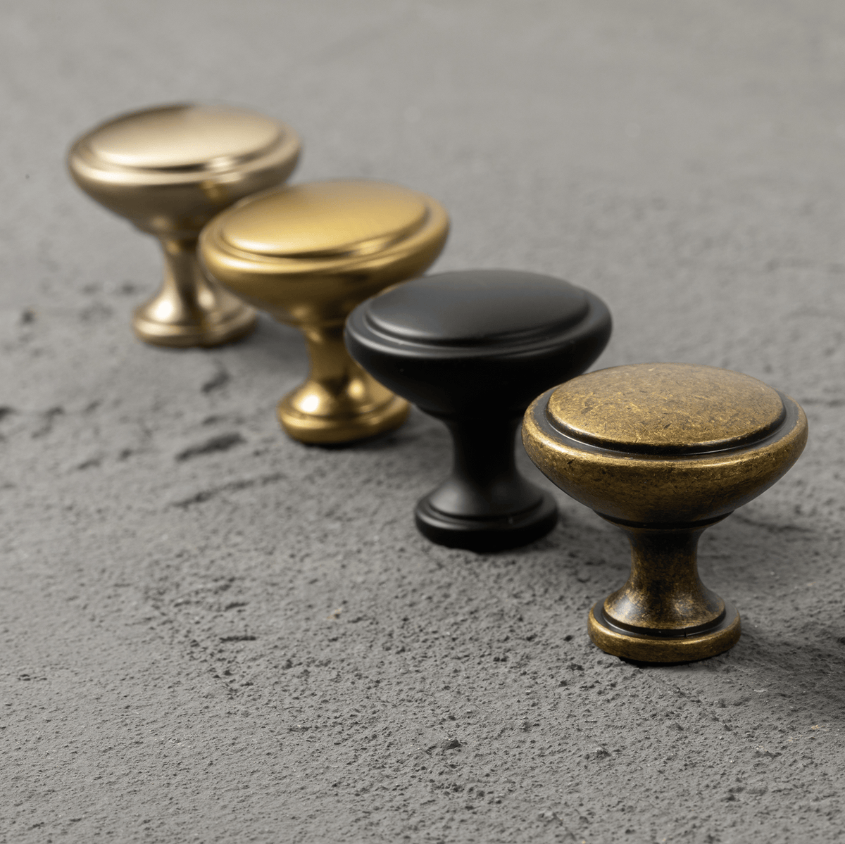 Premium Zinc Alloy Decorative Cabinet Knobs, Classic Round Furniture Pull Knobs for Kitchen Cabinet
