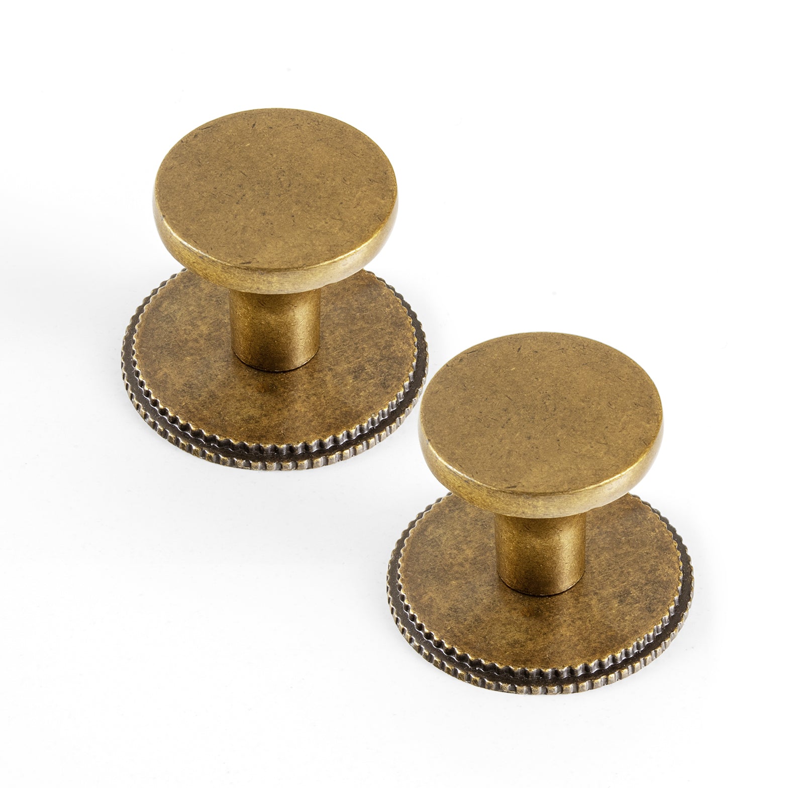 6 Pack Retro Zinc Alloy Cabinet Knob, Classic Round Furniture Drawer Knob for Farmhouse Cabinet Upgrade