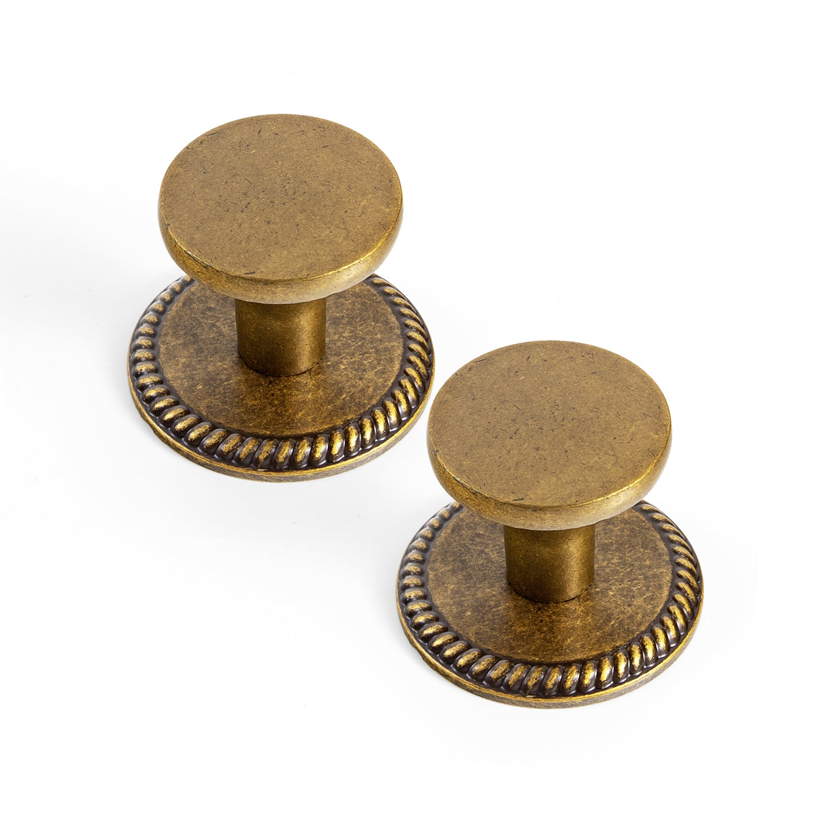 6 Pack Retro Zinc Alloy Cabinet Knob, Classic Round Furniture Drawer Knob for Farmhouse Cabinet Upgrade