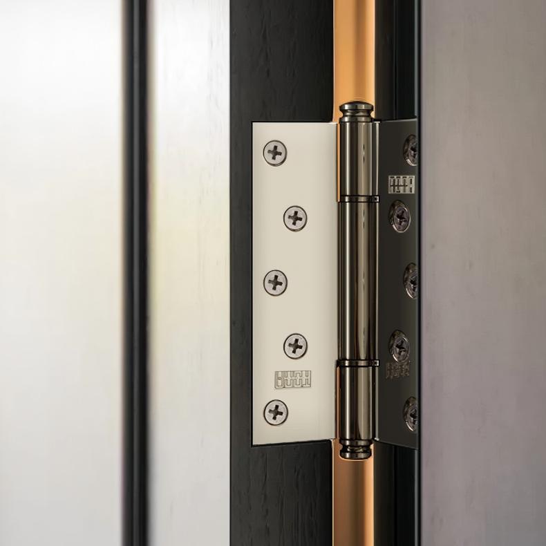 5 Inch Copper Door Hinge Titanium Silver Thick Hinge Interior Bedroom Door Hardware