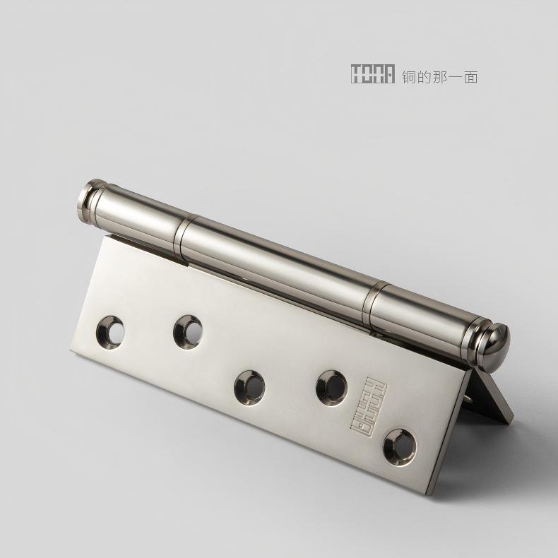 5 Inch Copper Door Hinge Titanium Silver Thick Hinge Interior Bedroom Door Hardware
