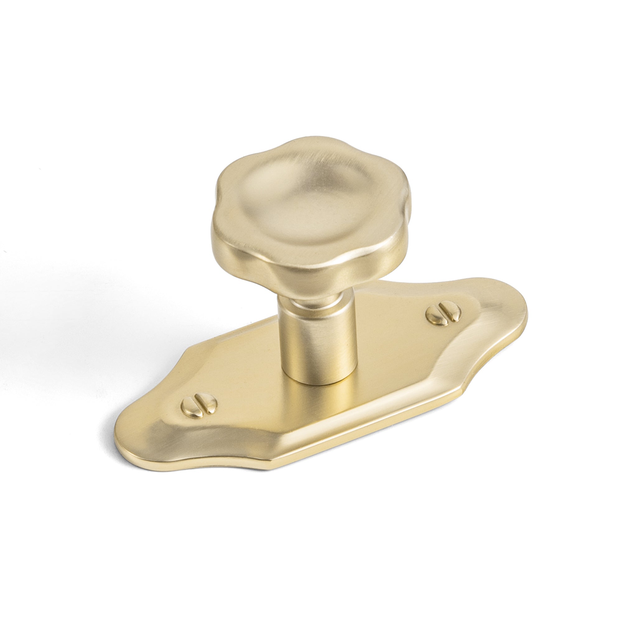 Floral Zinc Alloy Cabinet Knobs with Decorative Backplates, Assorted Multi-Shape Base Plates Furniture Drawer Knobs for Cabinet
