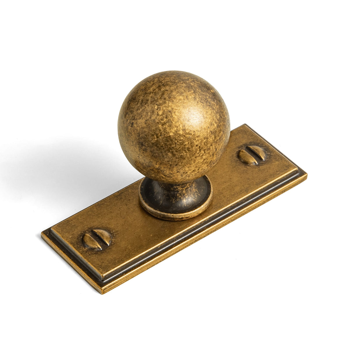Round Ball Cabinet Knobs, Solid Zinc Alloy Drawer Knobs with Multiple Optional Backplates for Kitchen Furniture Hardware