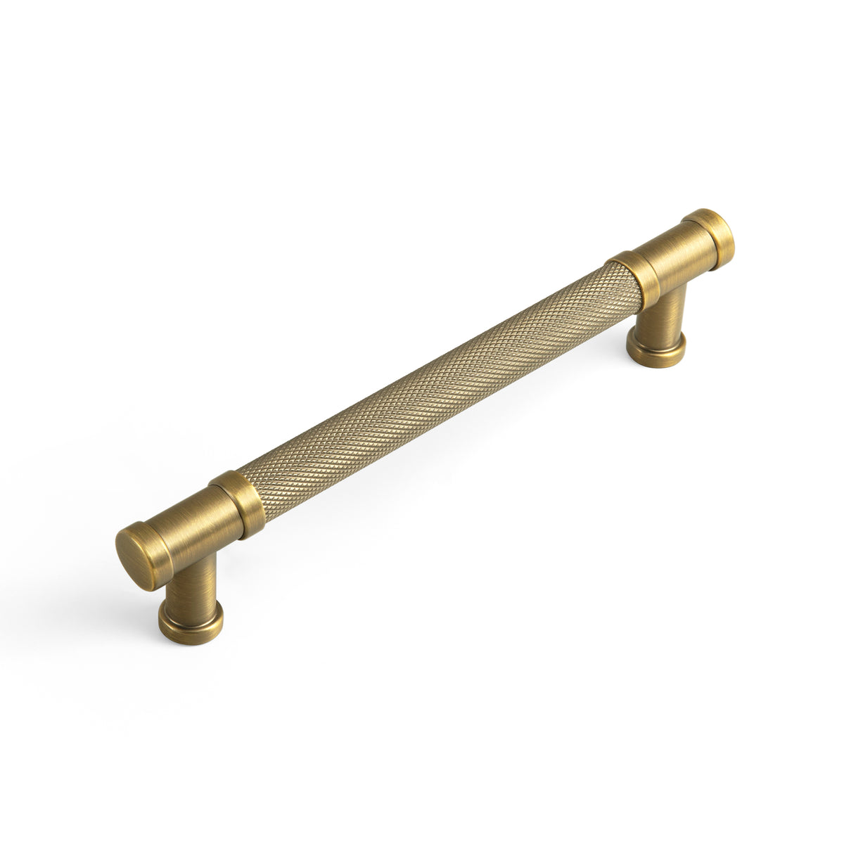 Knurled Metal Alloy Vintage Bronze Bar Pull Kitchen Hardware