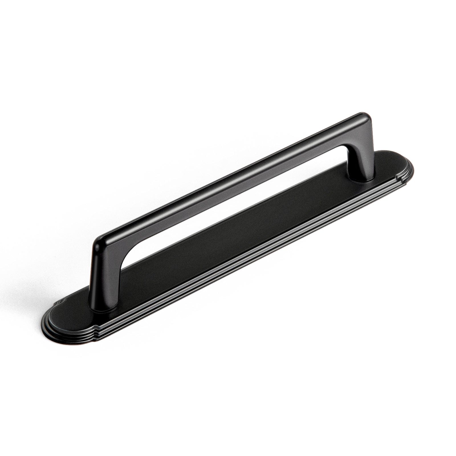 2 Pack Cabinet Pulls with Oval-shaped Back Plate Zinc Alloy Cabinet Handle with Long Back Plate G014