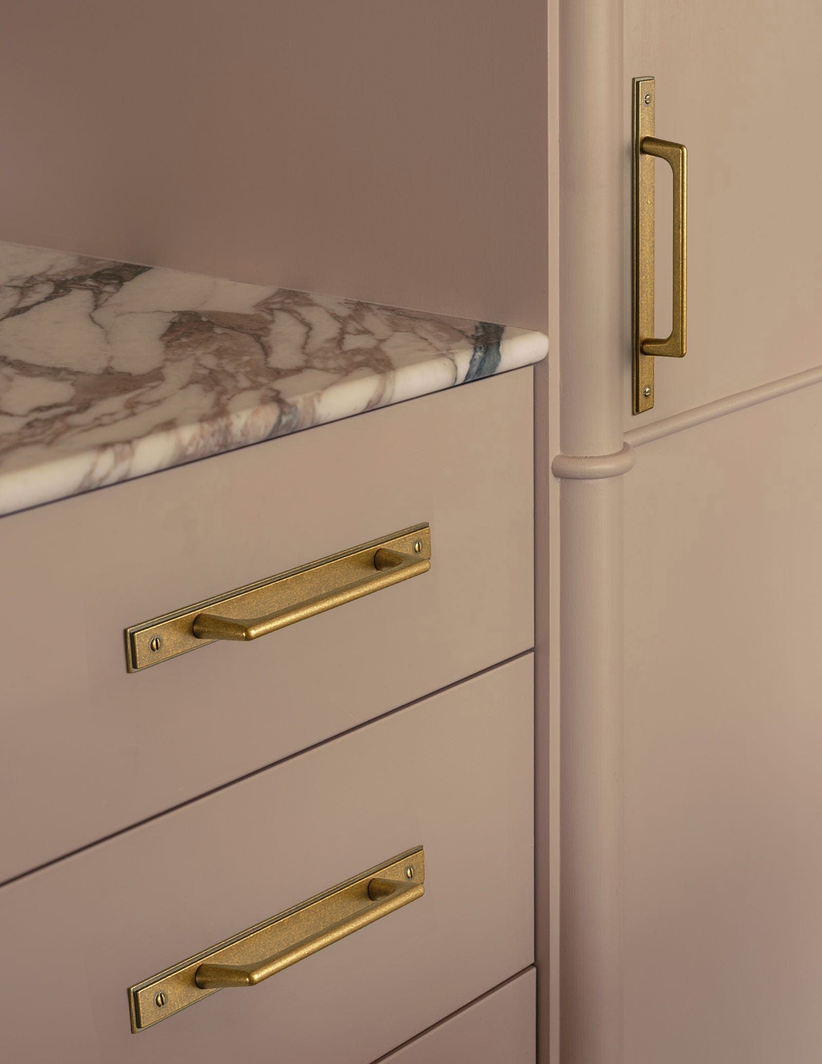 2 Pack Classic Cabinet Bar Pulls with Back Plate Zinc Alloy Cabinet Handle with Long Back Plate
