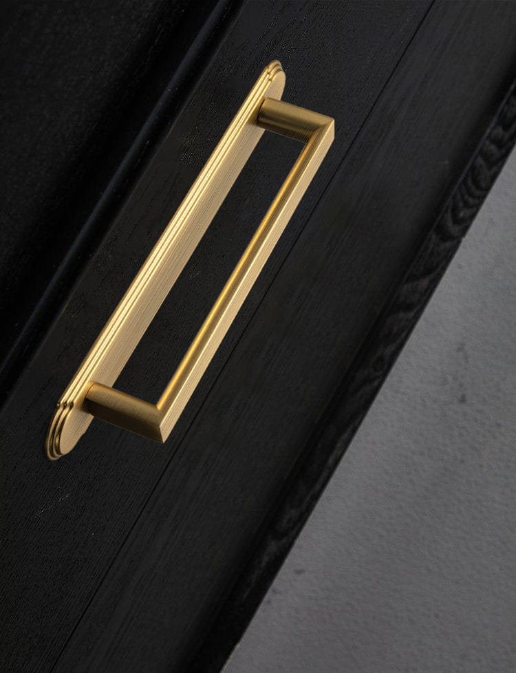 2 Pack Long Cabinet Bar Pulls with Back Plates Solid Drawer Handles Set