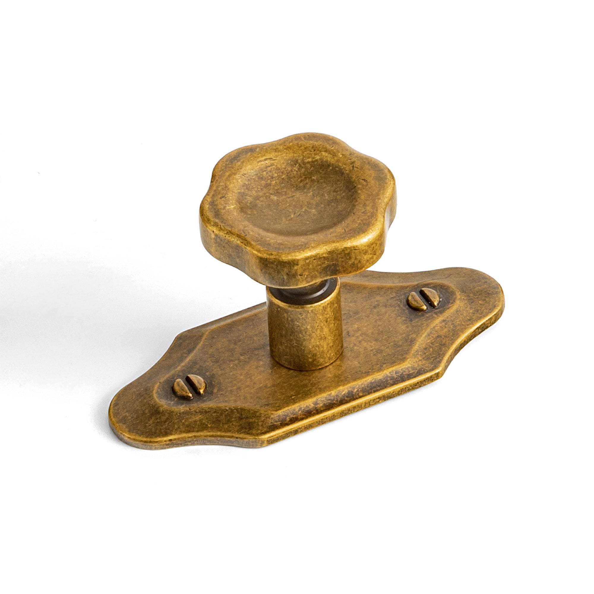 Floral Zinc Alloy Cabinet Knobs with Decorative Backplates, Assorted Multi-Shape Base Plates Furniture Drawer Knobs for Cabinet