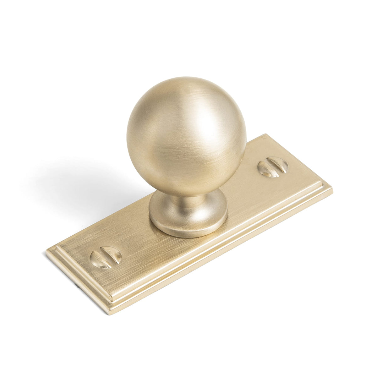 Round Ball Cabinet Knobs, Solid Zinc Alloy Drawer Knobs with Multiple Optional Backplates for Kitchen Furniture Hardware