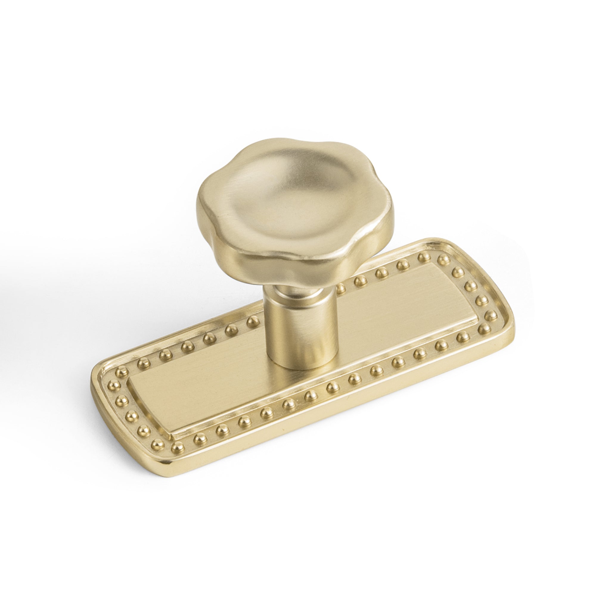 Floral Zinc Alloy Cabinet Knobs with Decorative Backplates, Assorted Multi-Shape Base Plates Furniture Drawer Knobs for Cabinet