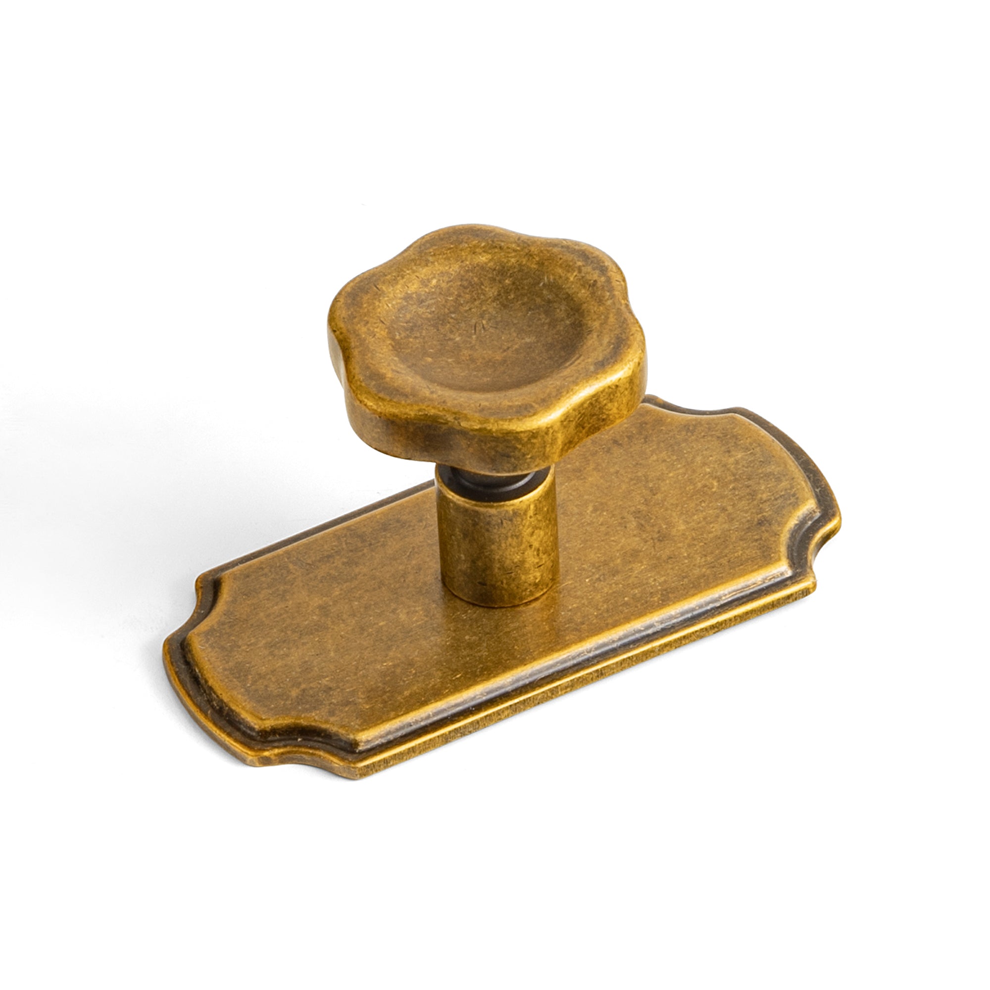 Floral Zinc Alloy Cabinet Knobs with Decorative Backplates, Assorted Multi-Shape Base Plates Furniture Drawer Knobs for Cabinet