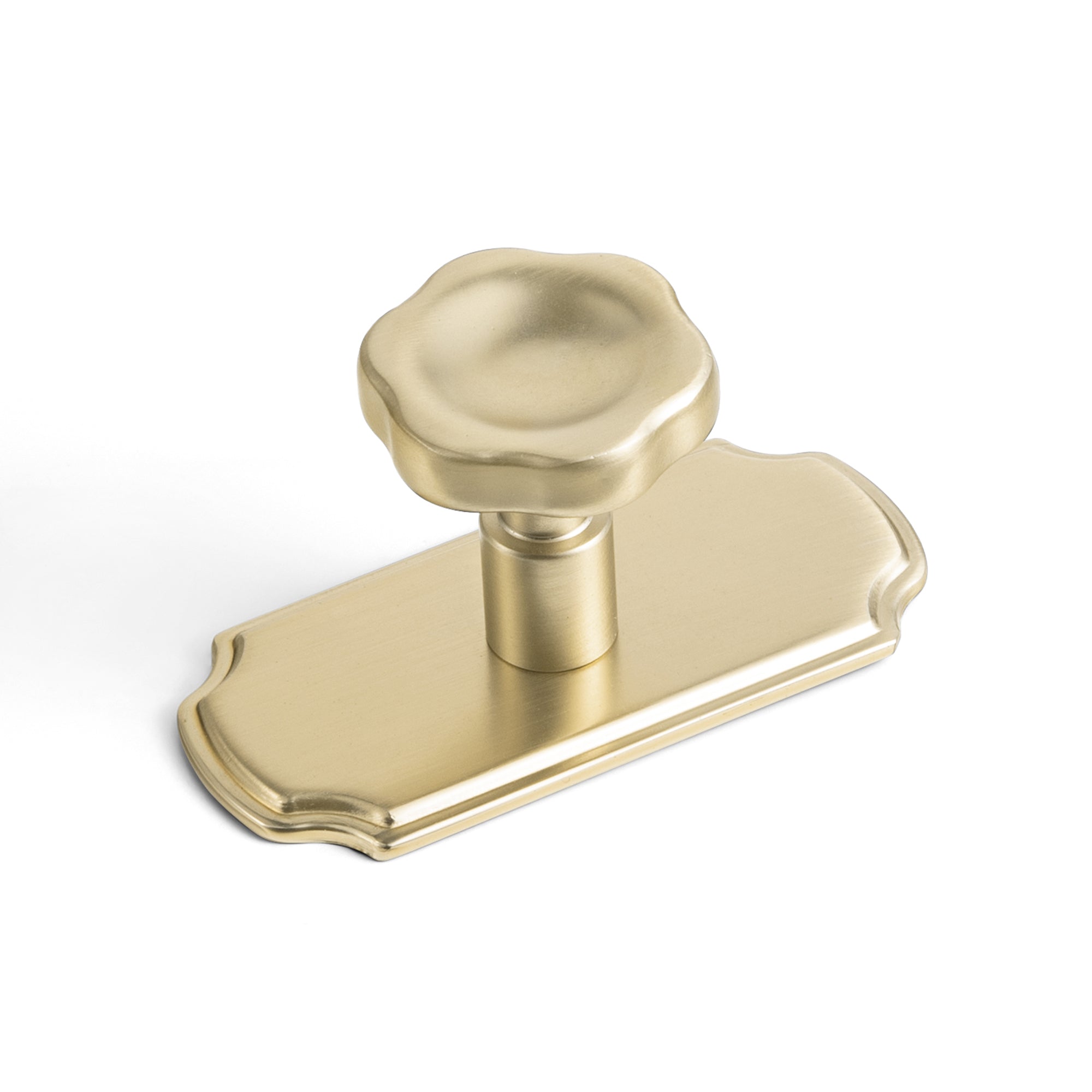 Floral Zinc Alloy Cabinet Knobs with Decorative Backplates, Assorted Multi-Shape Base Plates Furniture Drawer Knobs for Cabinet
