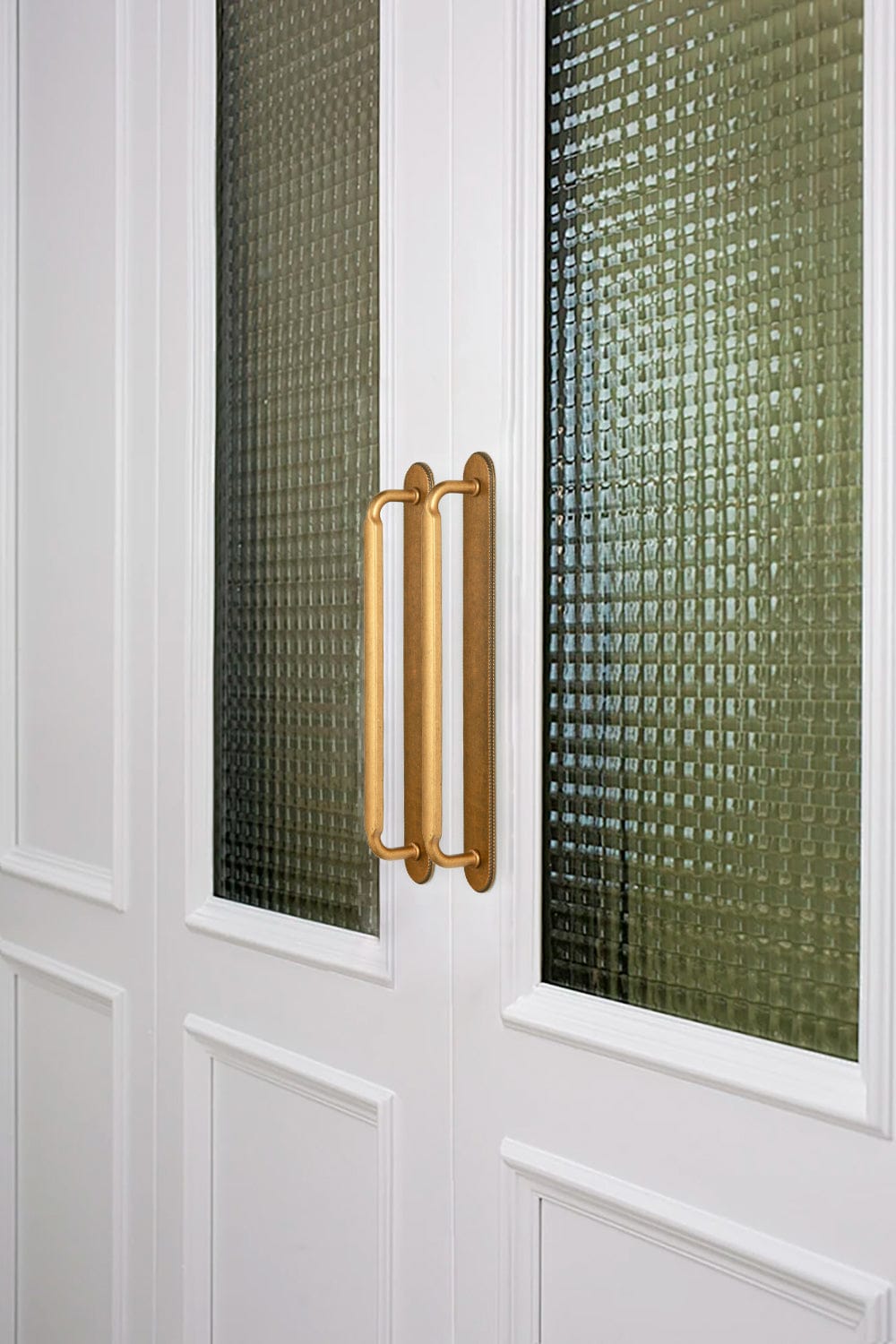 2 Pack Antique Brass Cabinet Pulls with Back Plate Zinc Alloy Drawer Handle with Long Back Plate