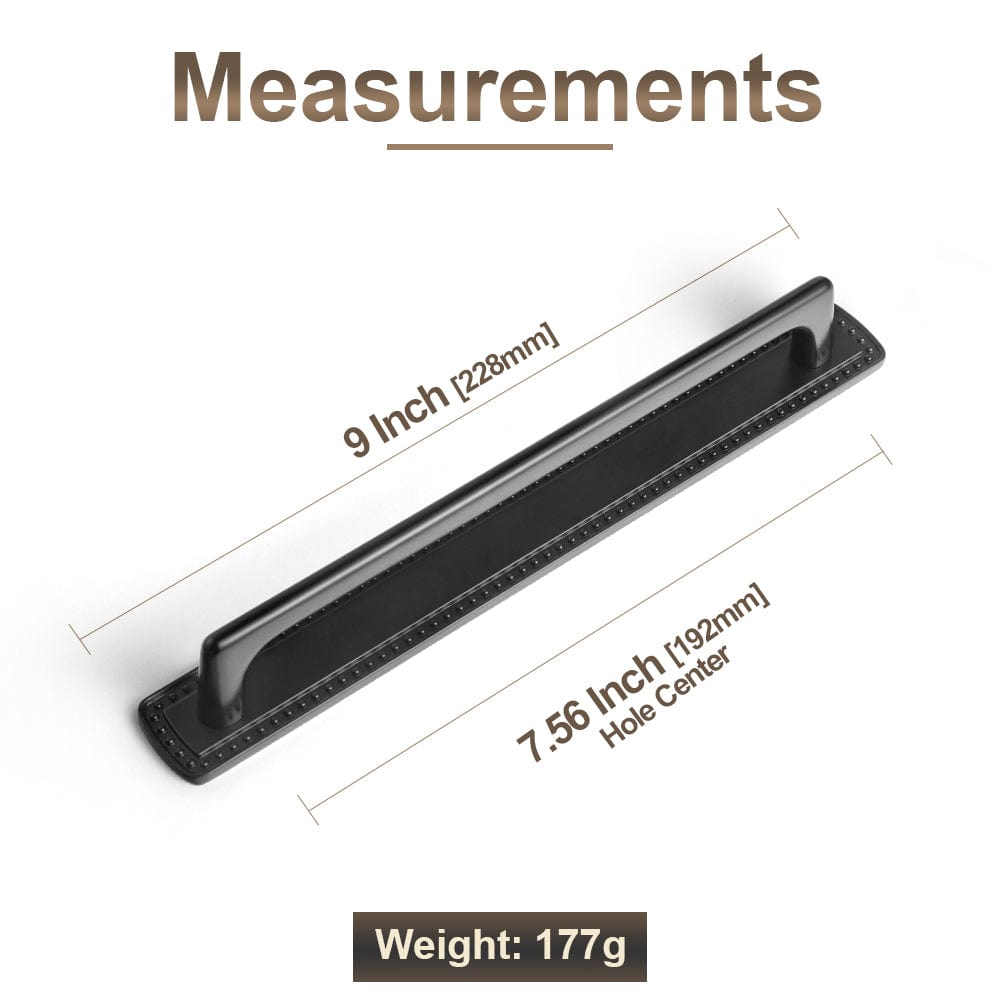 2 Pack Classic Cabinet Bar Pulls with Back Plate Zinc Alloy Cabinet Handle with Long Back Plate