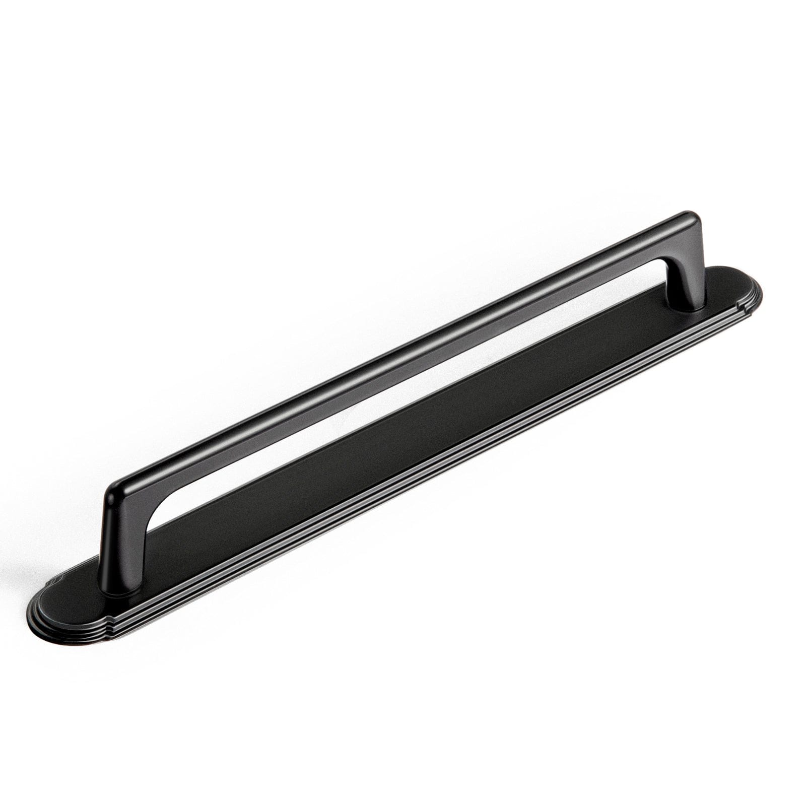 2 Pack Cabinet Pulls with Oval-shaped Back Plate Zinc Alloy Cabinet Handle with Long Back Plate G014
