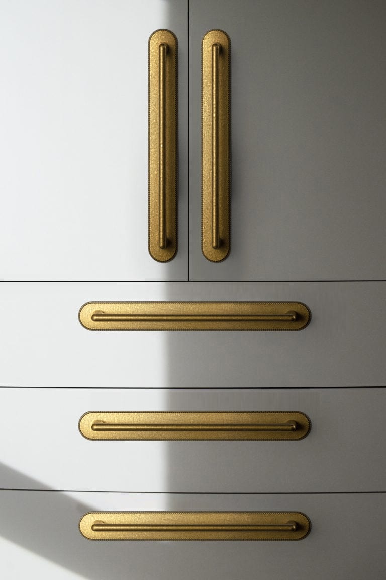 2 Pack Classic Cabinet Bar Pulls with Back Plate Zinc Alloy Cabinet Handle with Long Back Plate