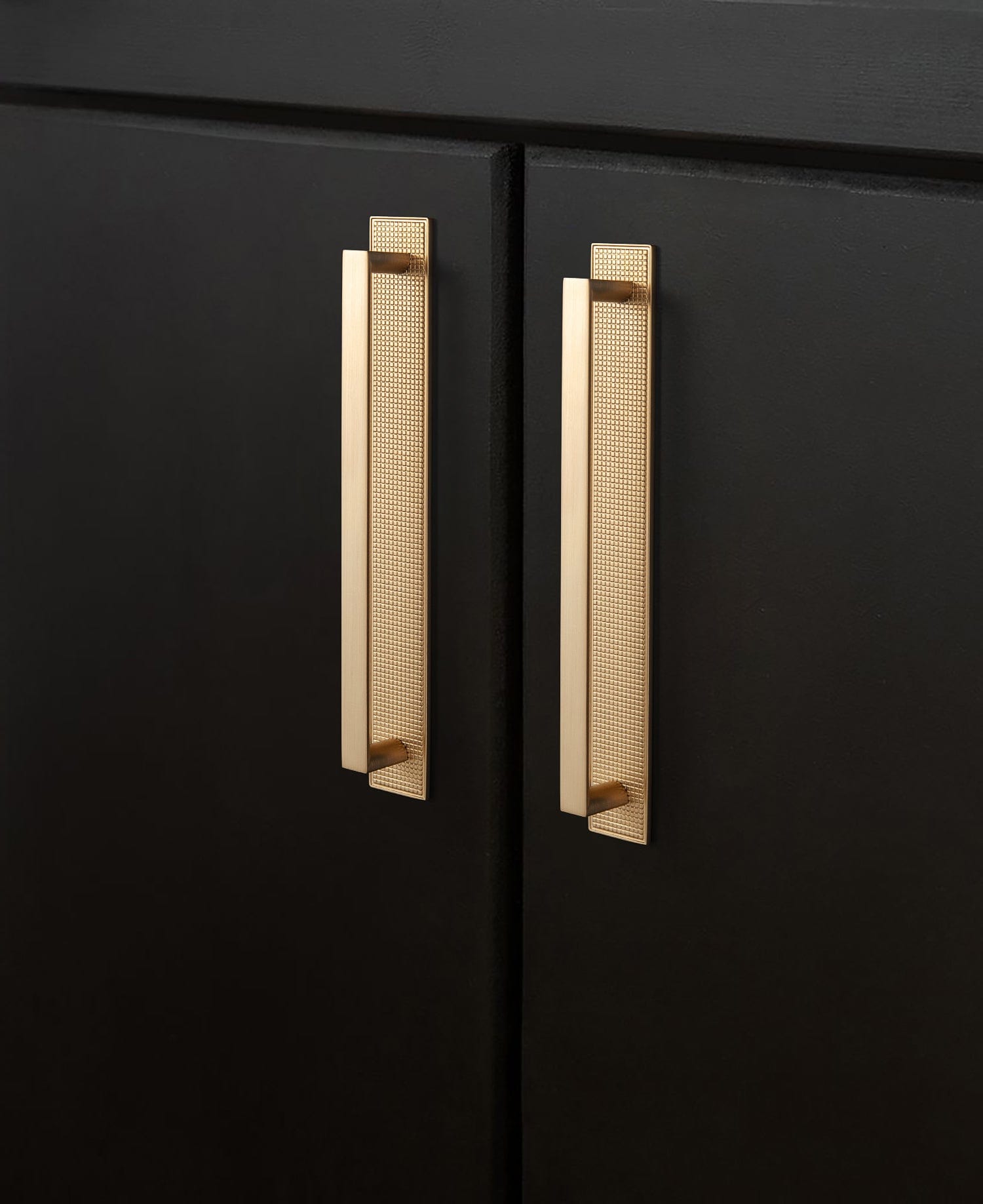 2 Pack Long Cabinet Bar Pulls with Back Plates Solid Drawer Handles Set