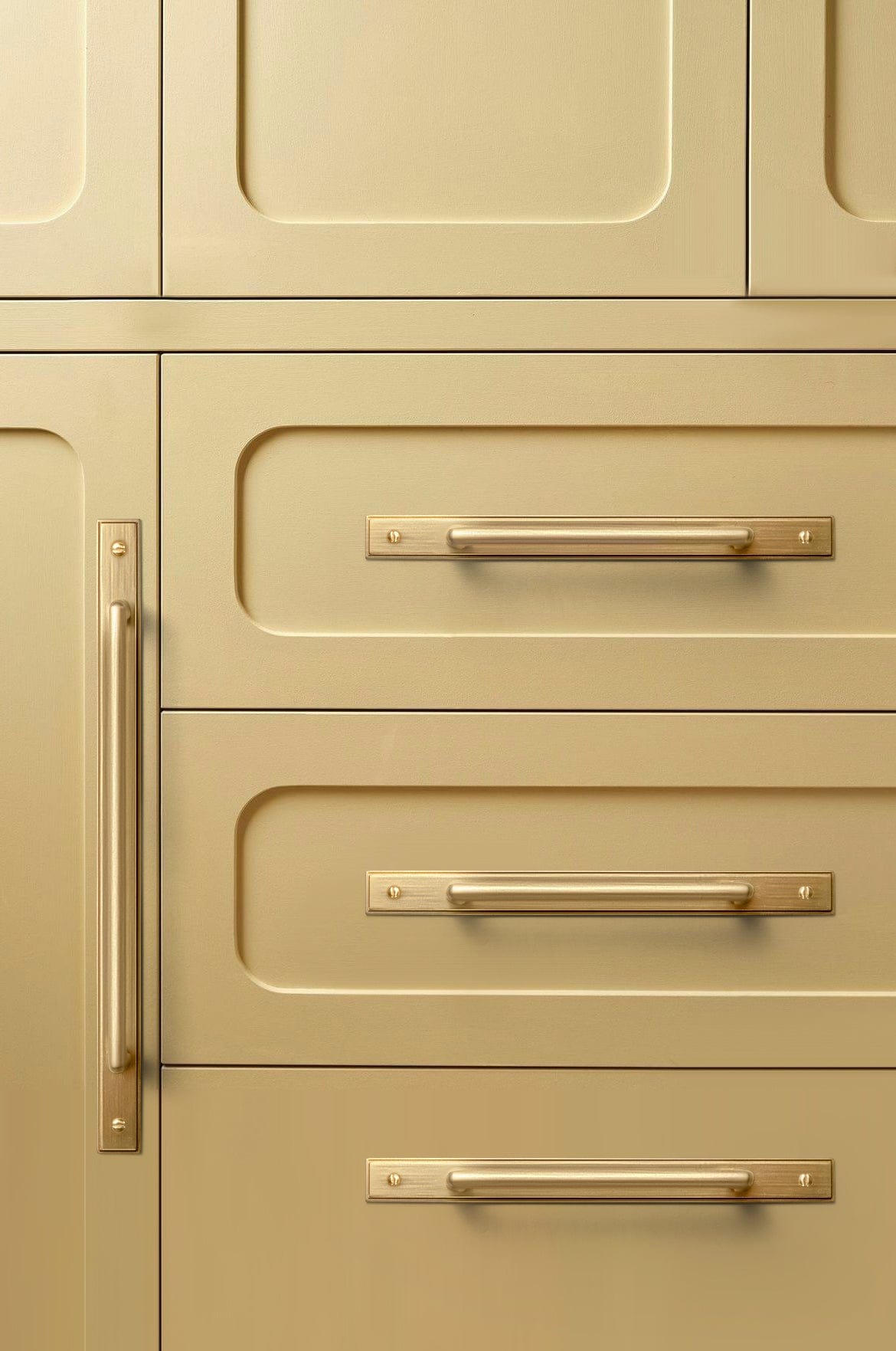 2 Pack Classic Cabinet Bar Pulls with Back Plate Zinc Alloy Cabinet Handle with Long Back Plate