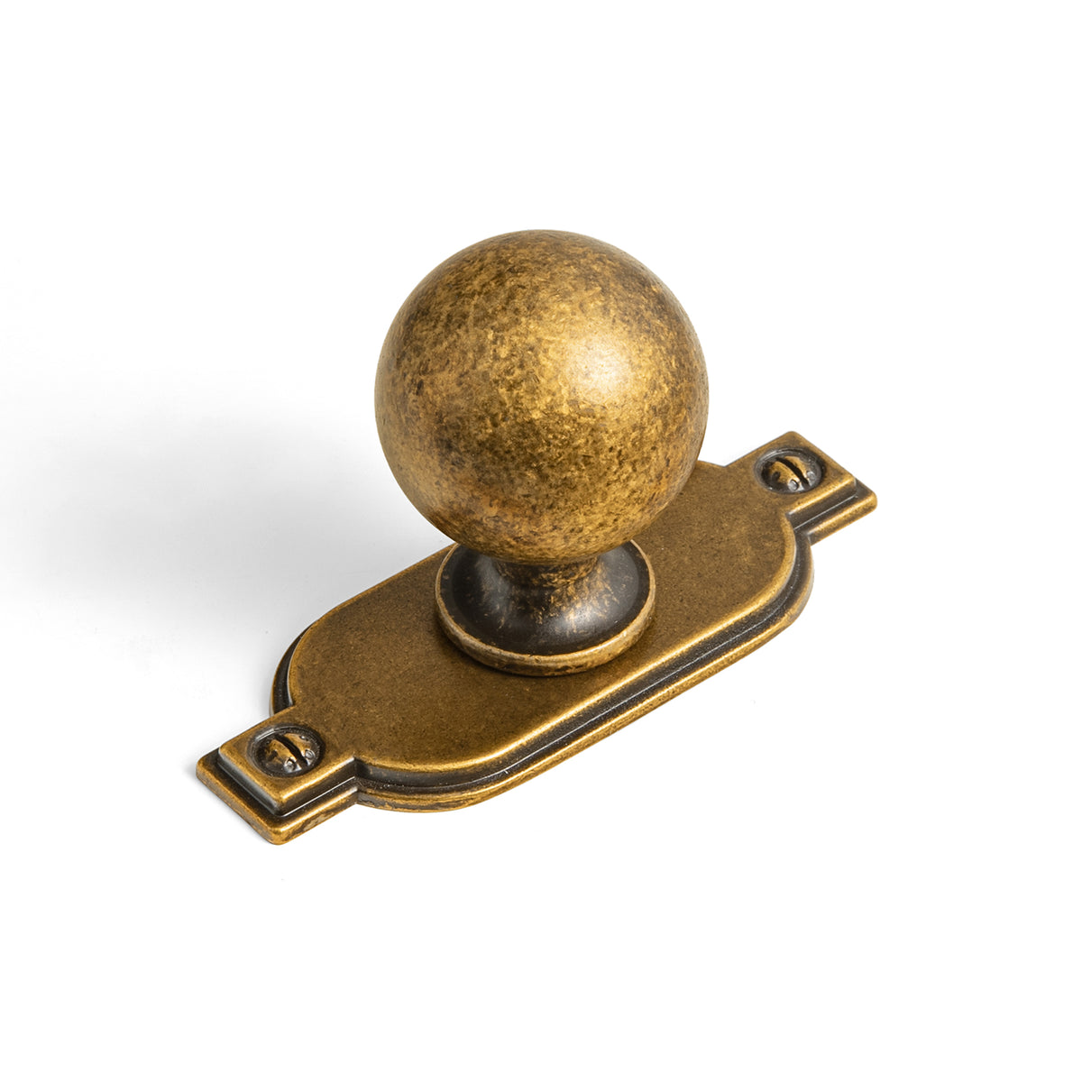 Round Ball Cabinet Knobs, Solid Zinc Alloy Drawer Knobs with Multiple Optional Backplates for Kitchen Furniture Hardware