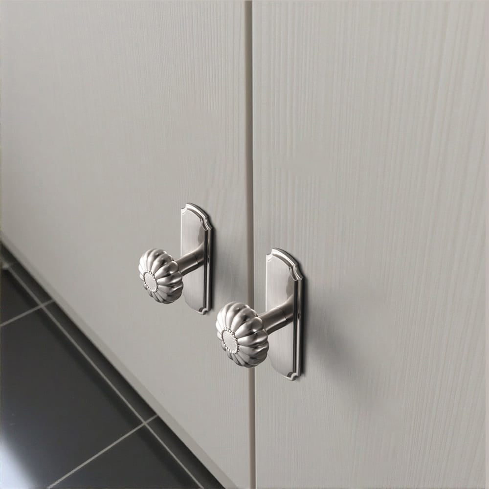 Pumpkin Shape Vintage Cabinet Knobs 1.25 Inch Diameter Drawer Knobs