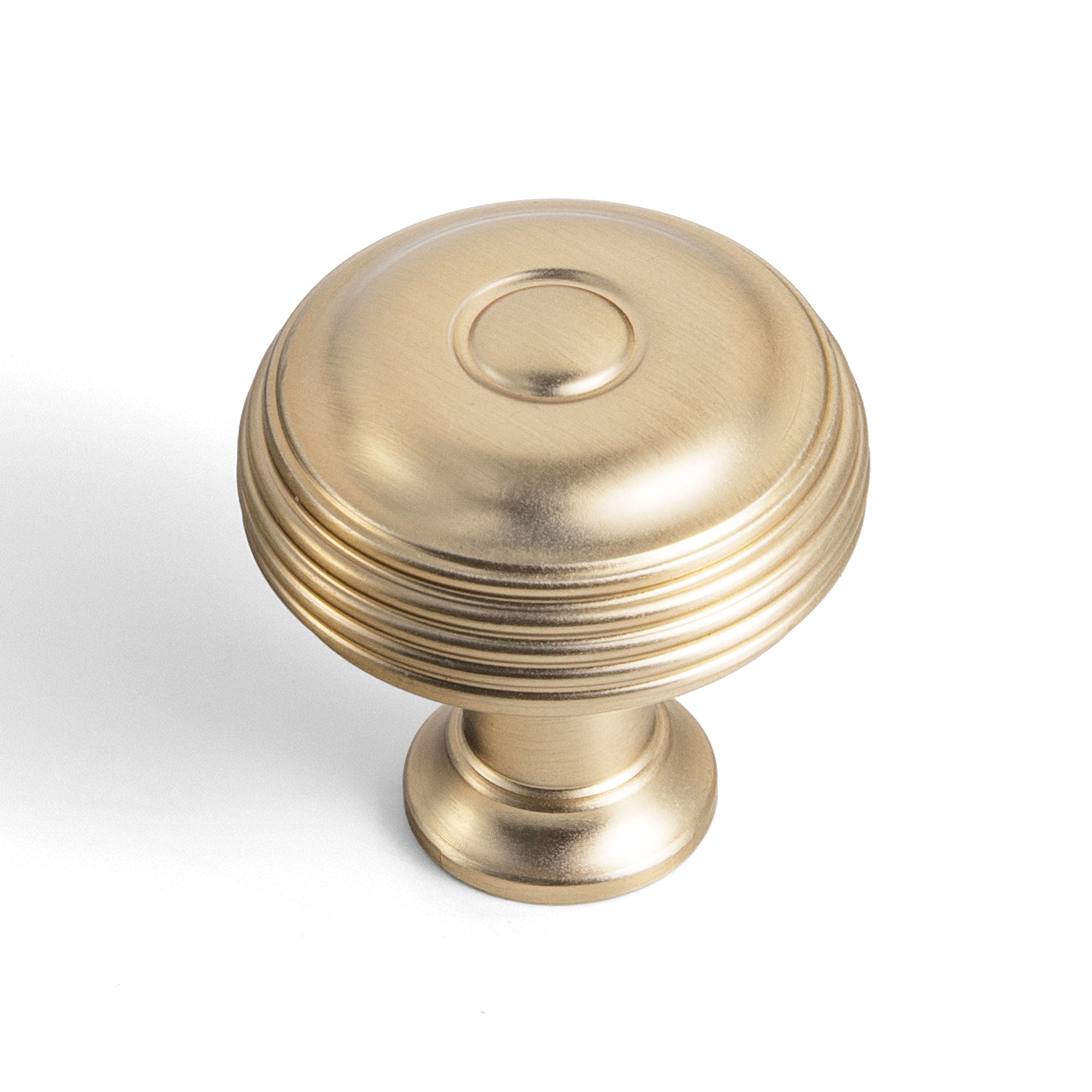 Concentric Tiered Round Zinc Alloy Cabinet Knobs, Classic Ridged Vintage Drawer Knob for Cabinet, Dresser