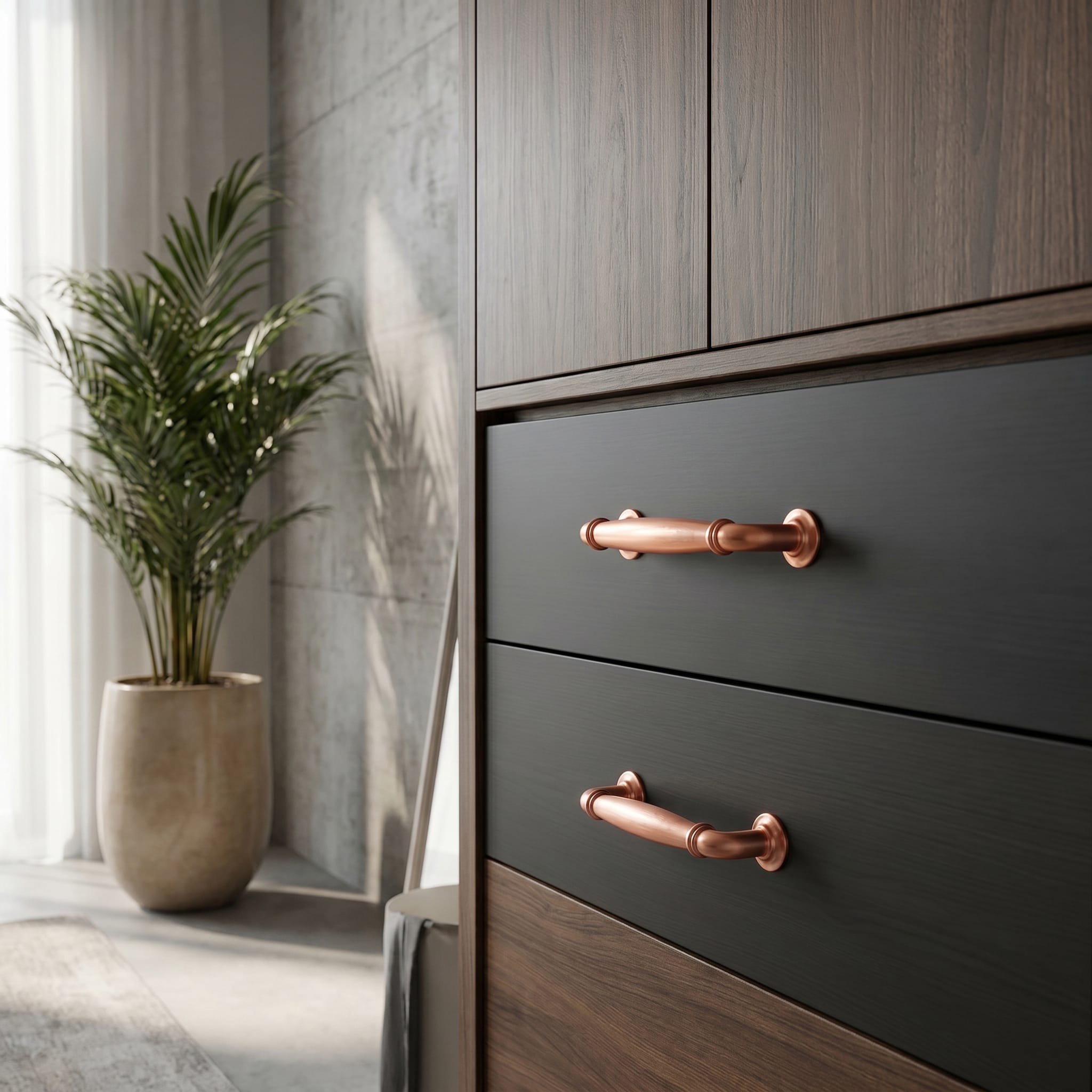 Decorative Cabinet Pulls with Eye-Catching Geometric & Curved Silhouettes