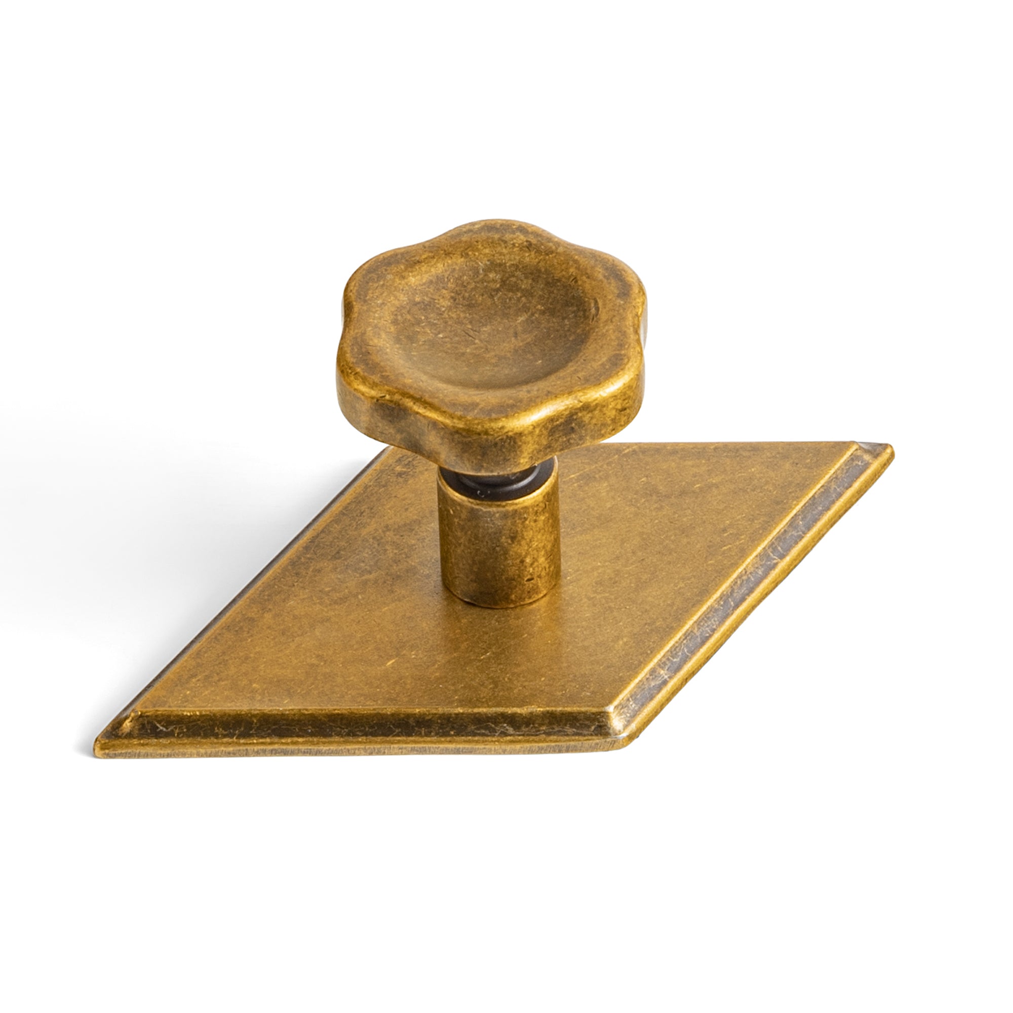 Floral Zinc Alloy Cabinet Knobs with Decorative Backplates, Assorted Multi-Shape Base Plates Furniture Drawer Knobs for Cabinet