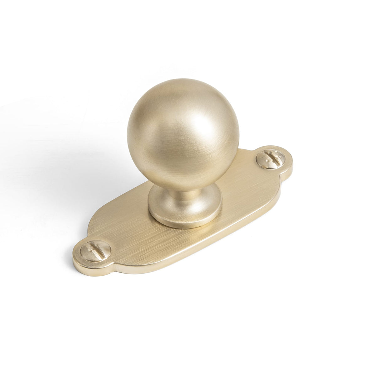 Round Ball Cabinet Knobs, Solid Zinc Alloy Drawer Knobs with Multiple Optional Backplates for Kitchen Furniture Hardware