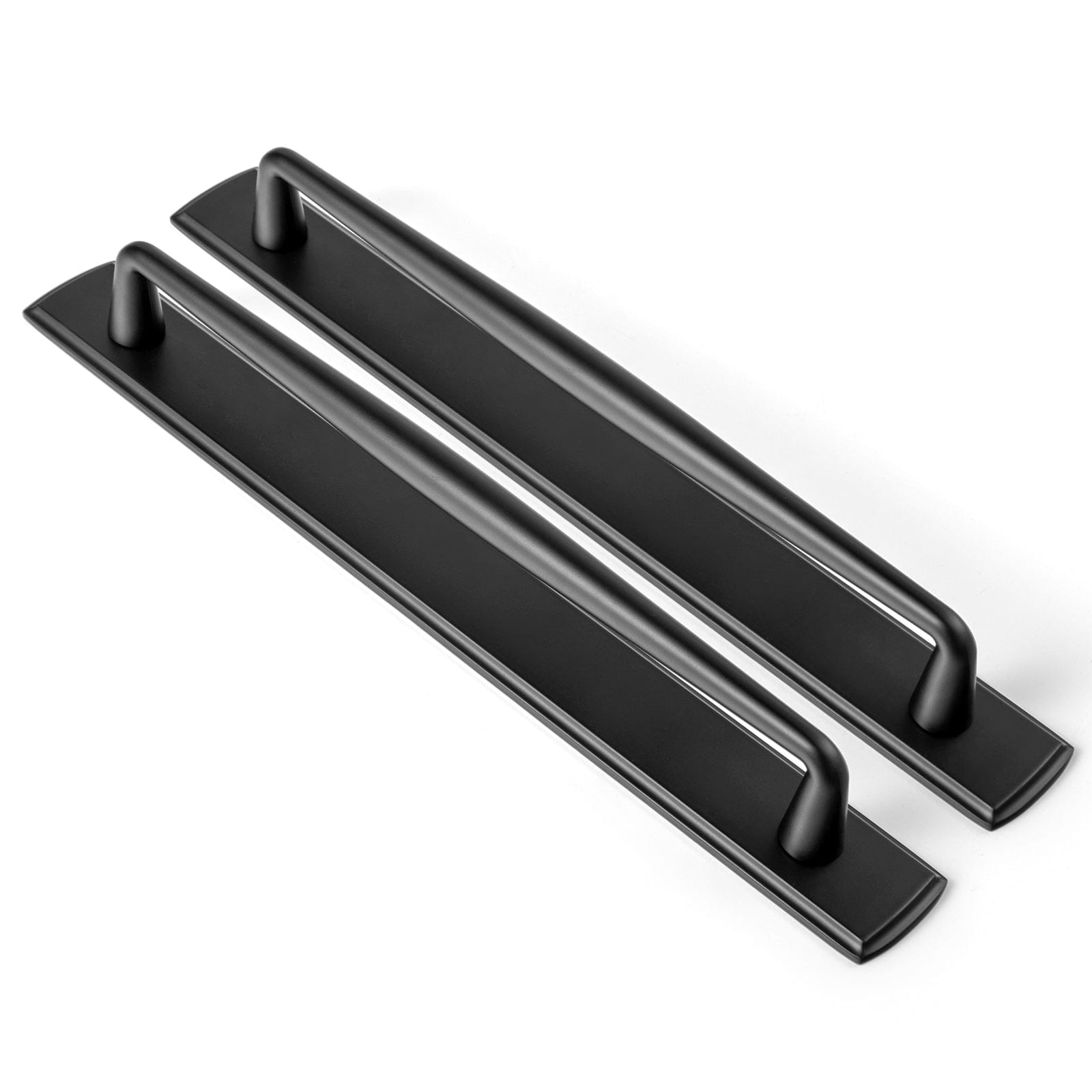 2 Pack Vintage Zinc Alloy Cabinet Pulls with Back Plate - Furniture Handles for Kitchen Cupboards