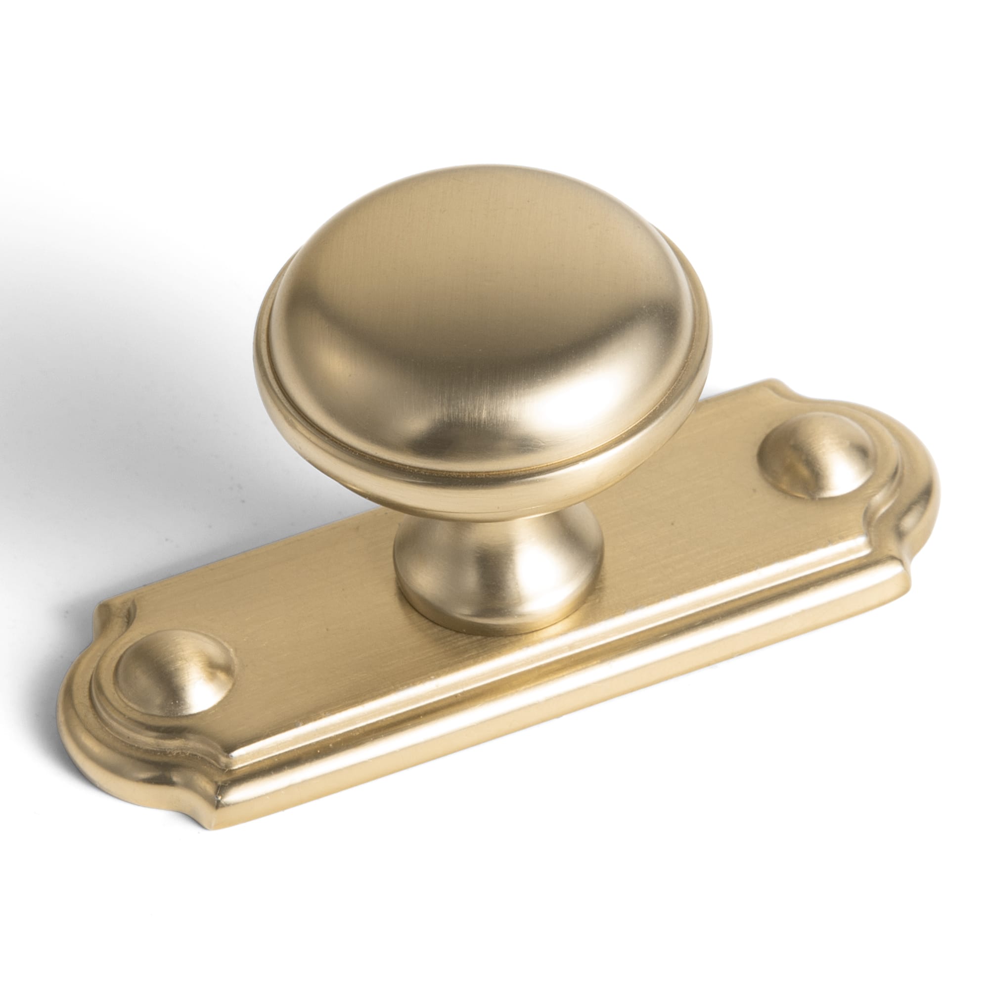 Classic Mushroom Cabinet Knob Zinc Alloy Round Cabinet Knob with Backplate for Kitchen Cabinet