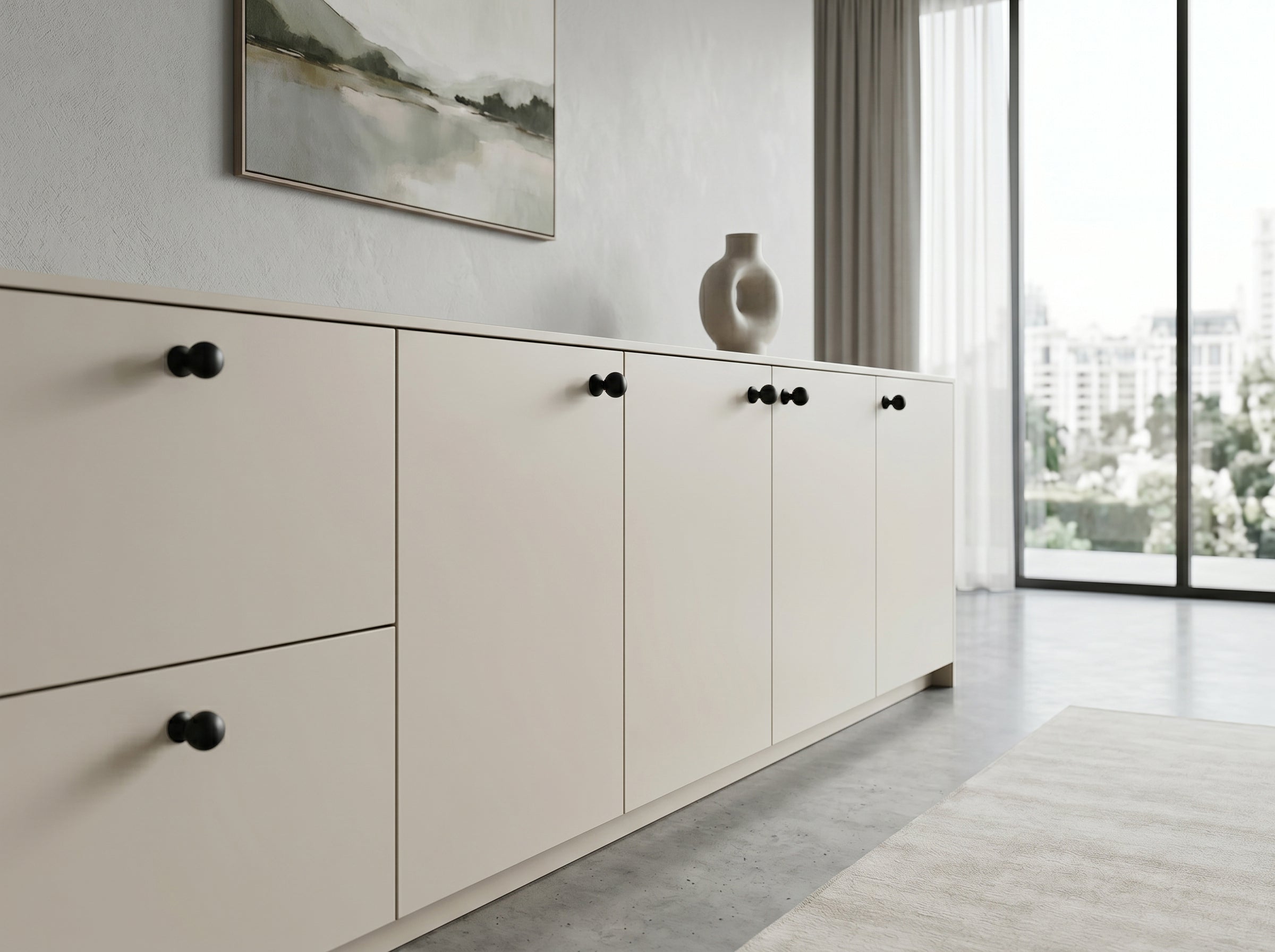 Luxury Globe Shape Cabinet Knobs Zinc Alloy Durable Hardware, Minimalist Spherical Drawer Pulls for Farmhouse Modern Retro Cabinet Renovation