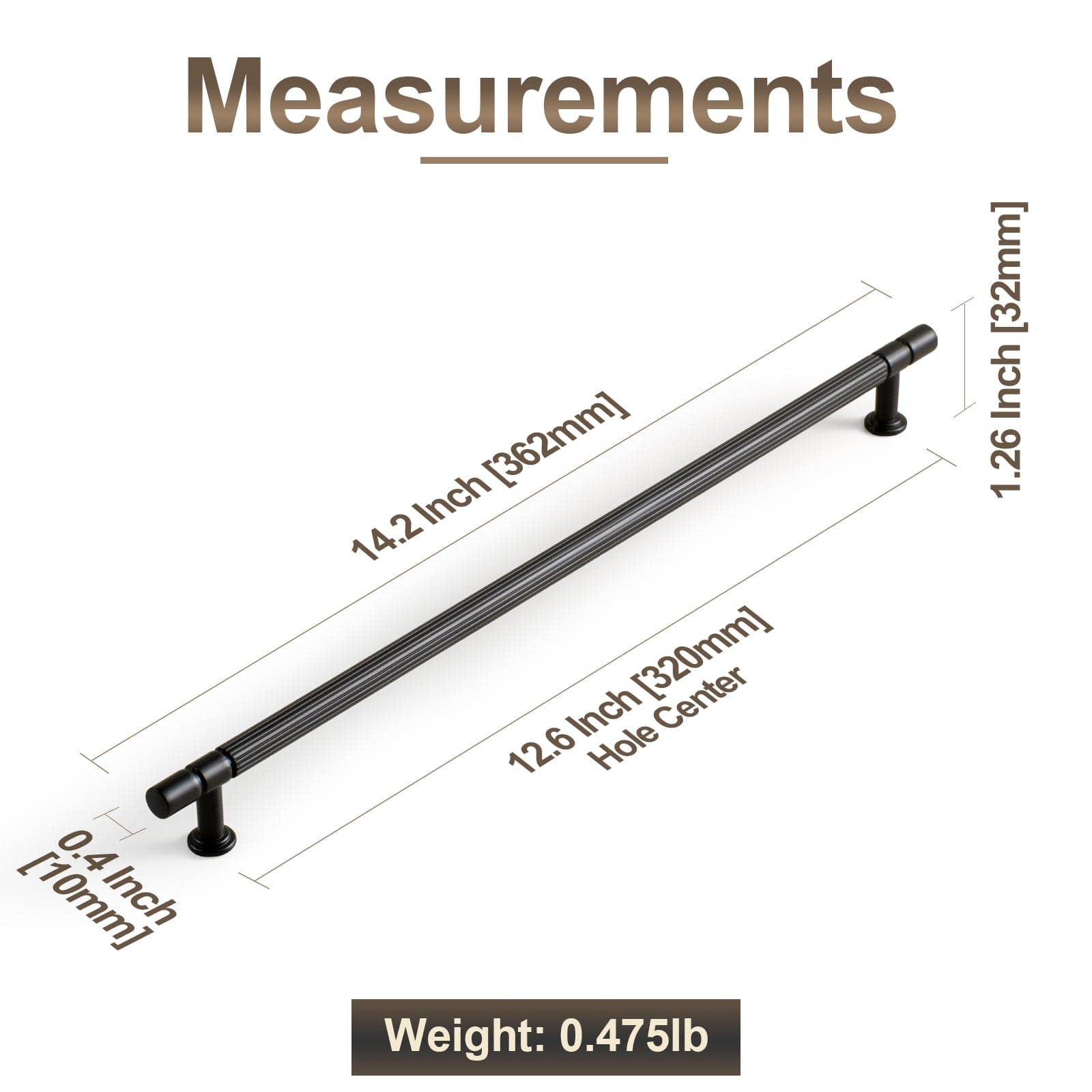 Industrial Style Retro Zinc Alloy Cabinet Pulls with Striped Texture