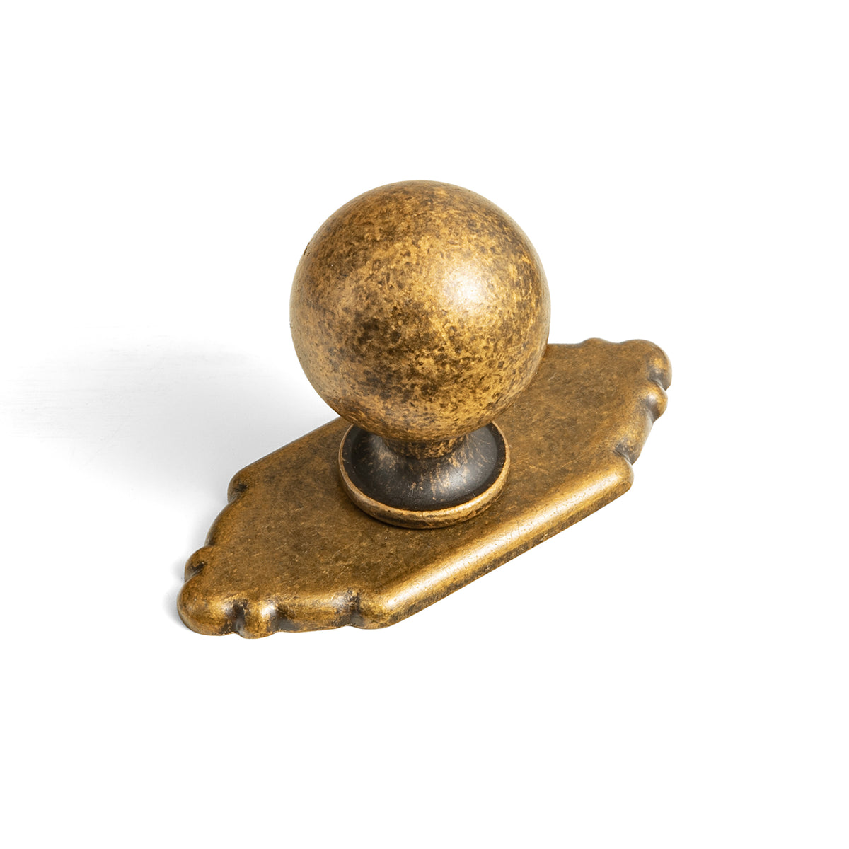 Round Ball Cabinet Knobs, Solid Zinc Alloy Drawer Knobs with Multiple Optional Backplates for Kitchen Furniture Hardware